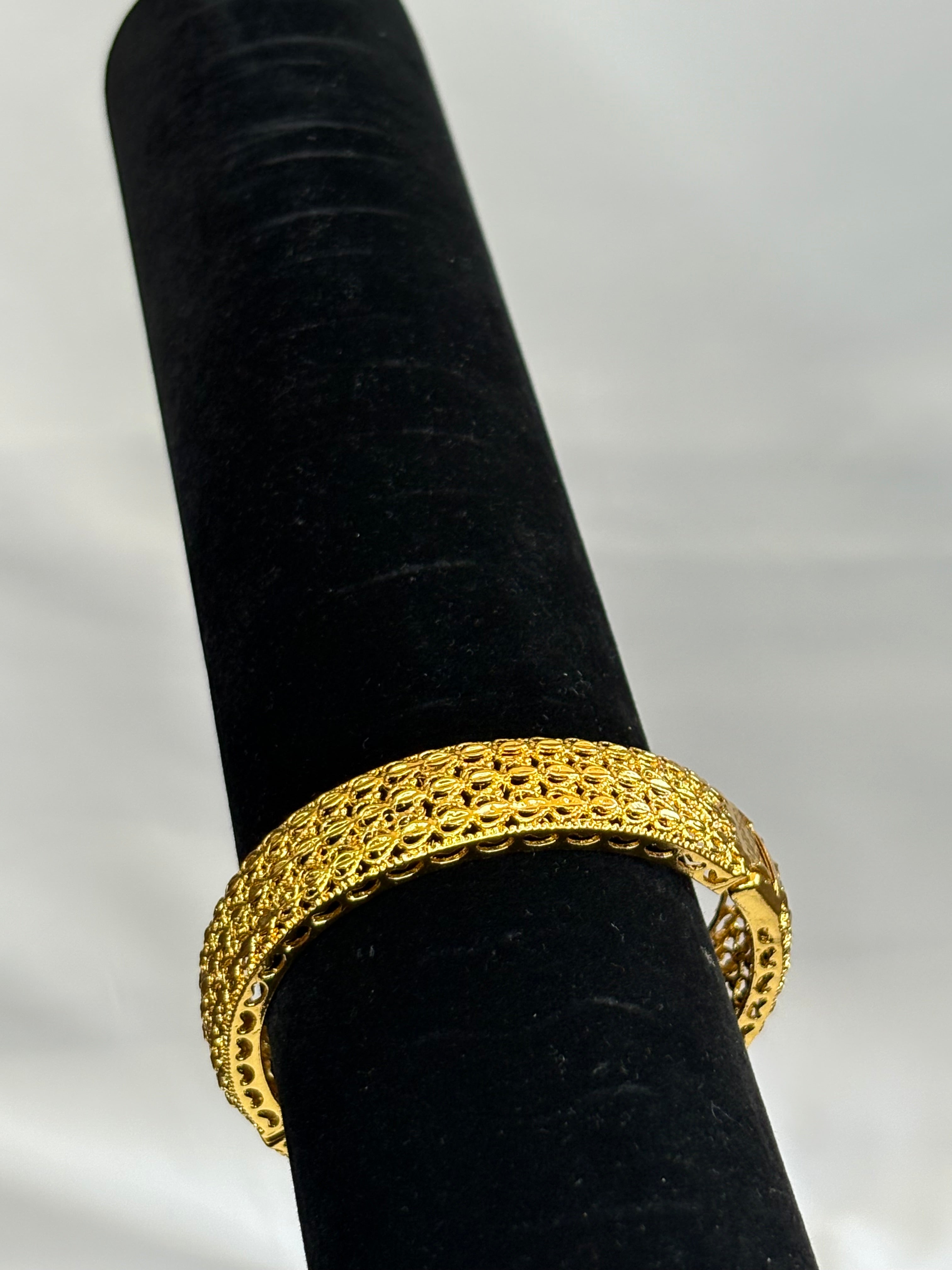 Gold plated bangle