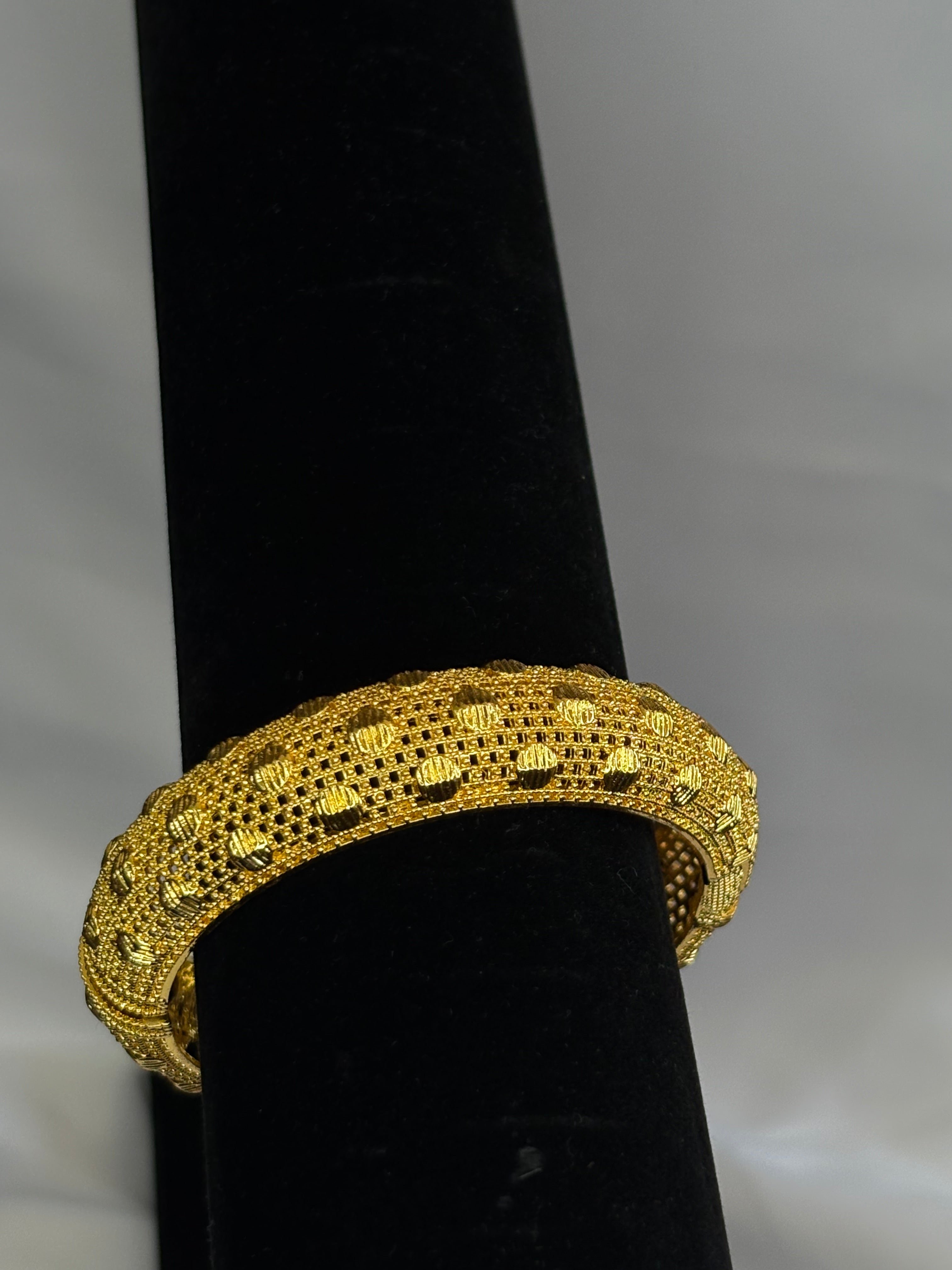 Gold plated bangle