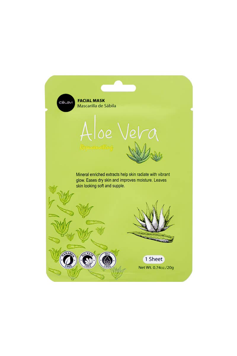 Celavi Aloe Vera Facial Mask Rejuvenating