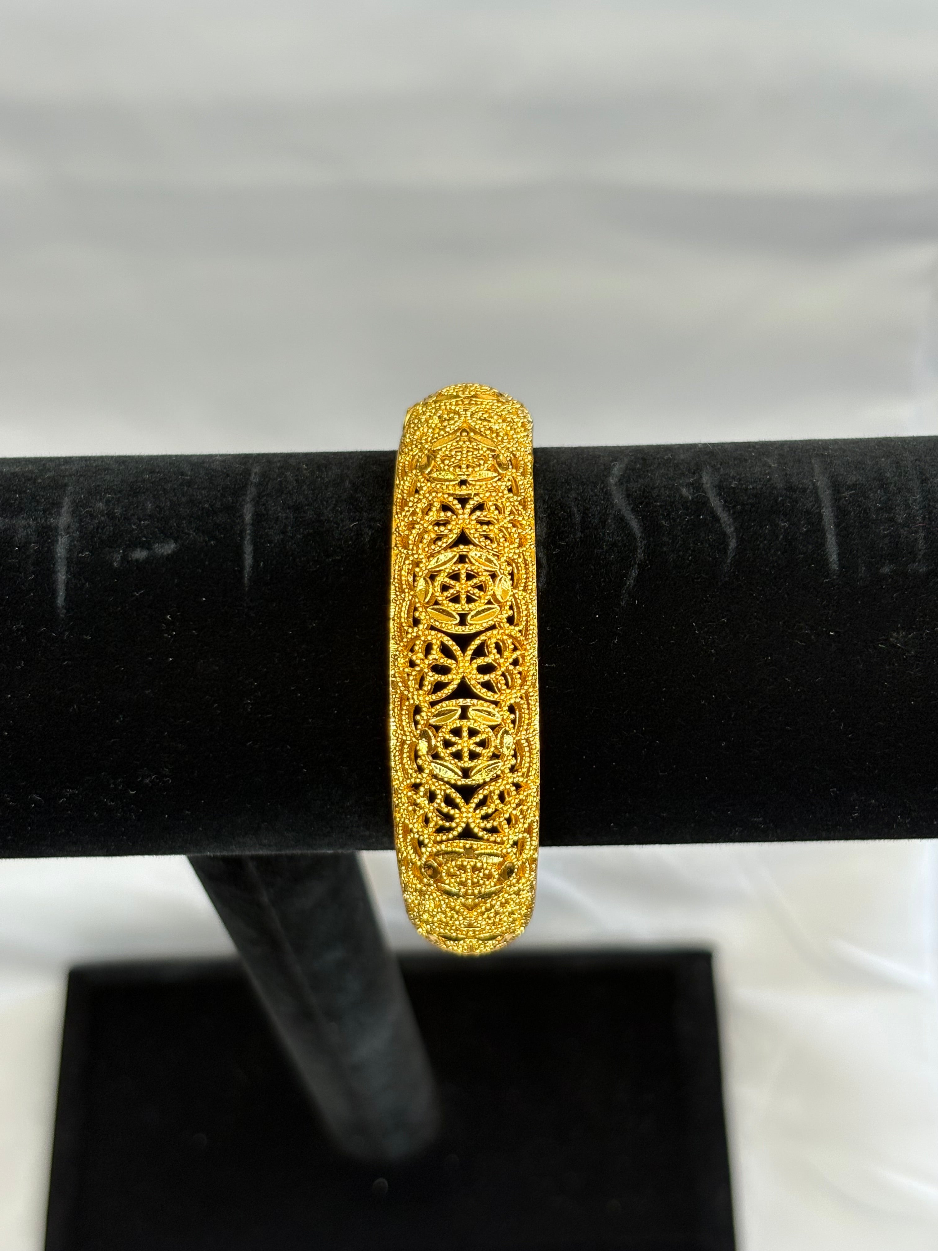 Gold plated bangle