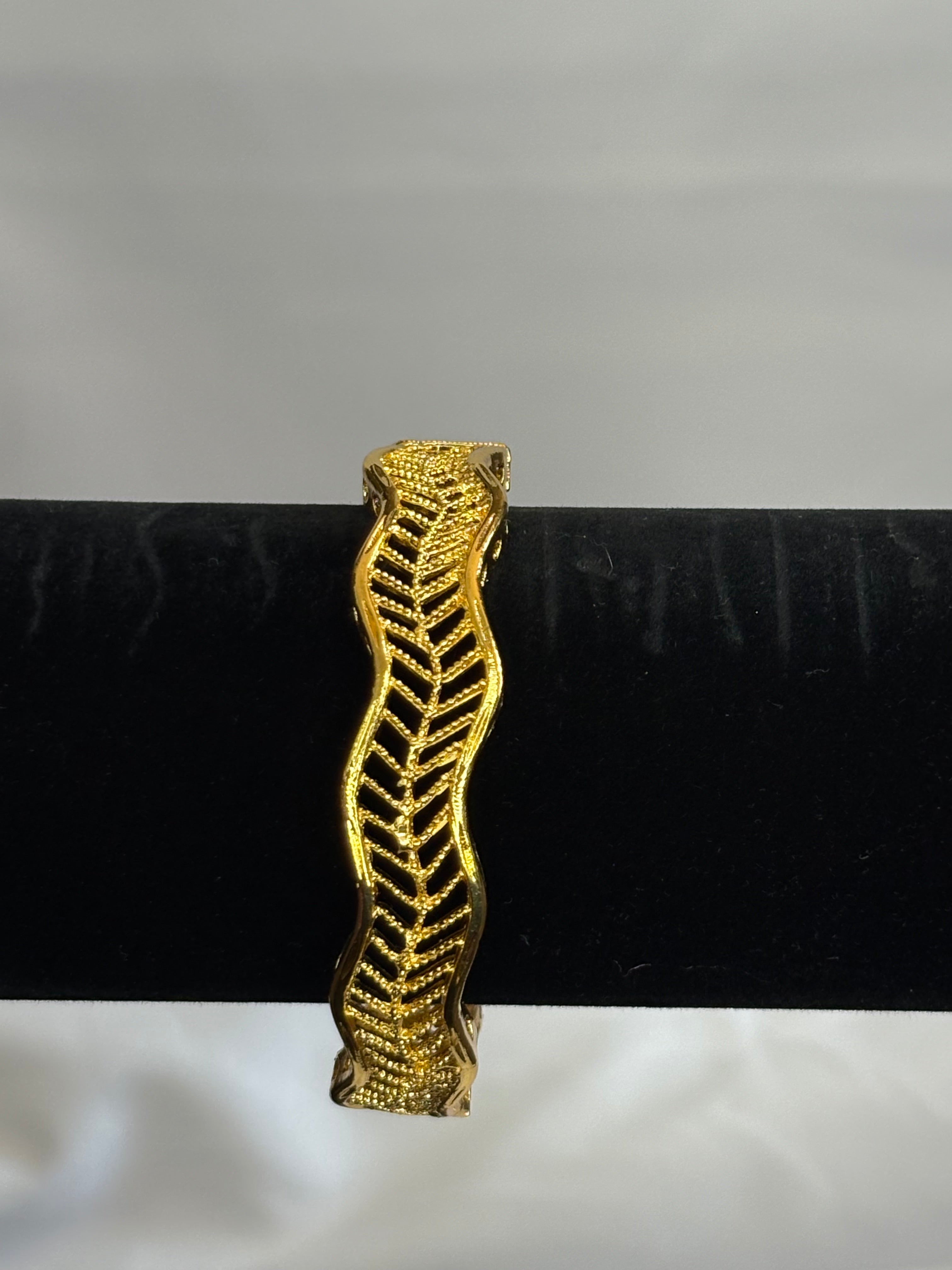 Gold plated bangle