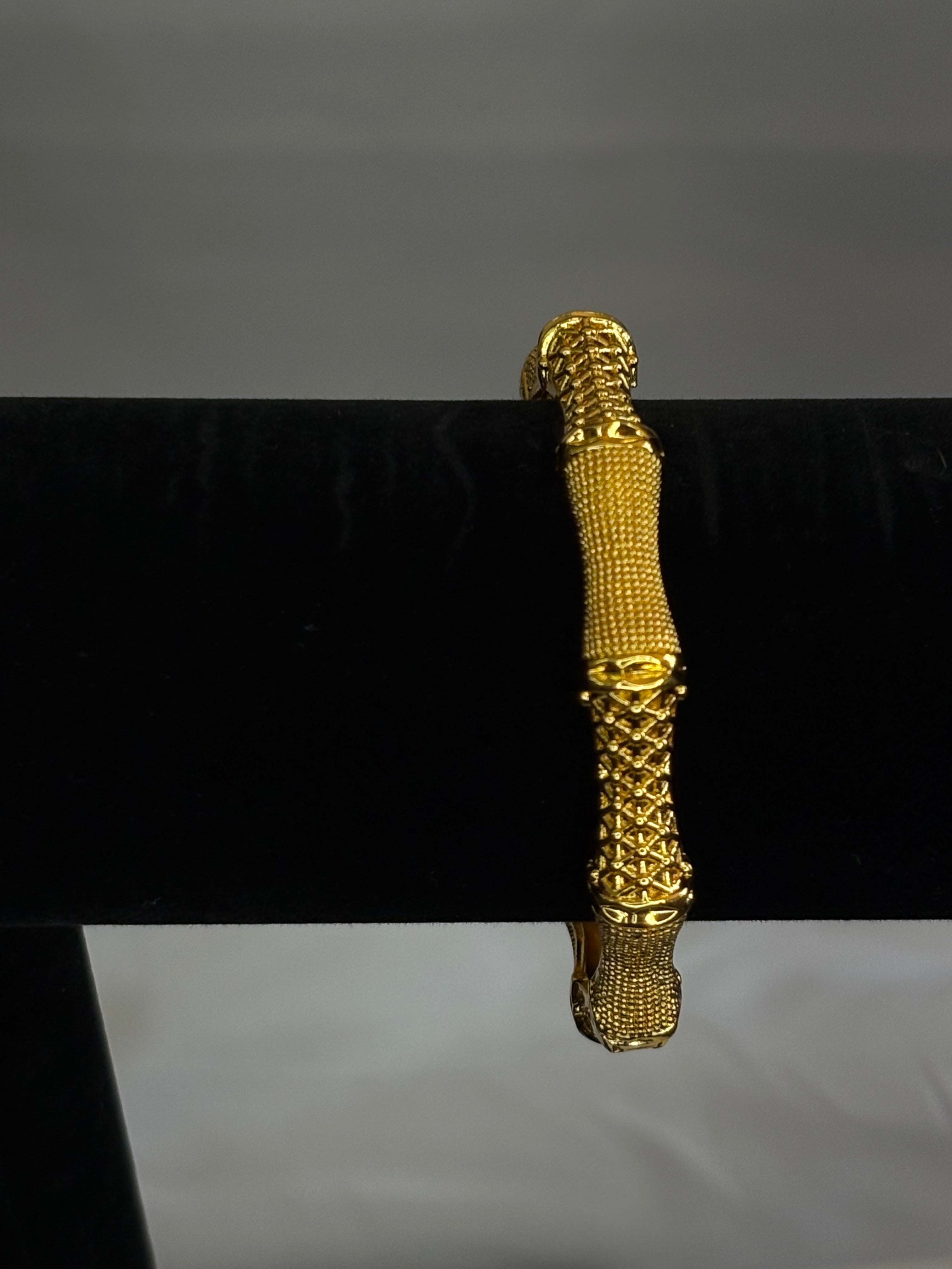 Gold plated bangle