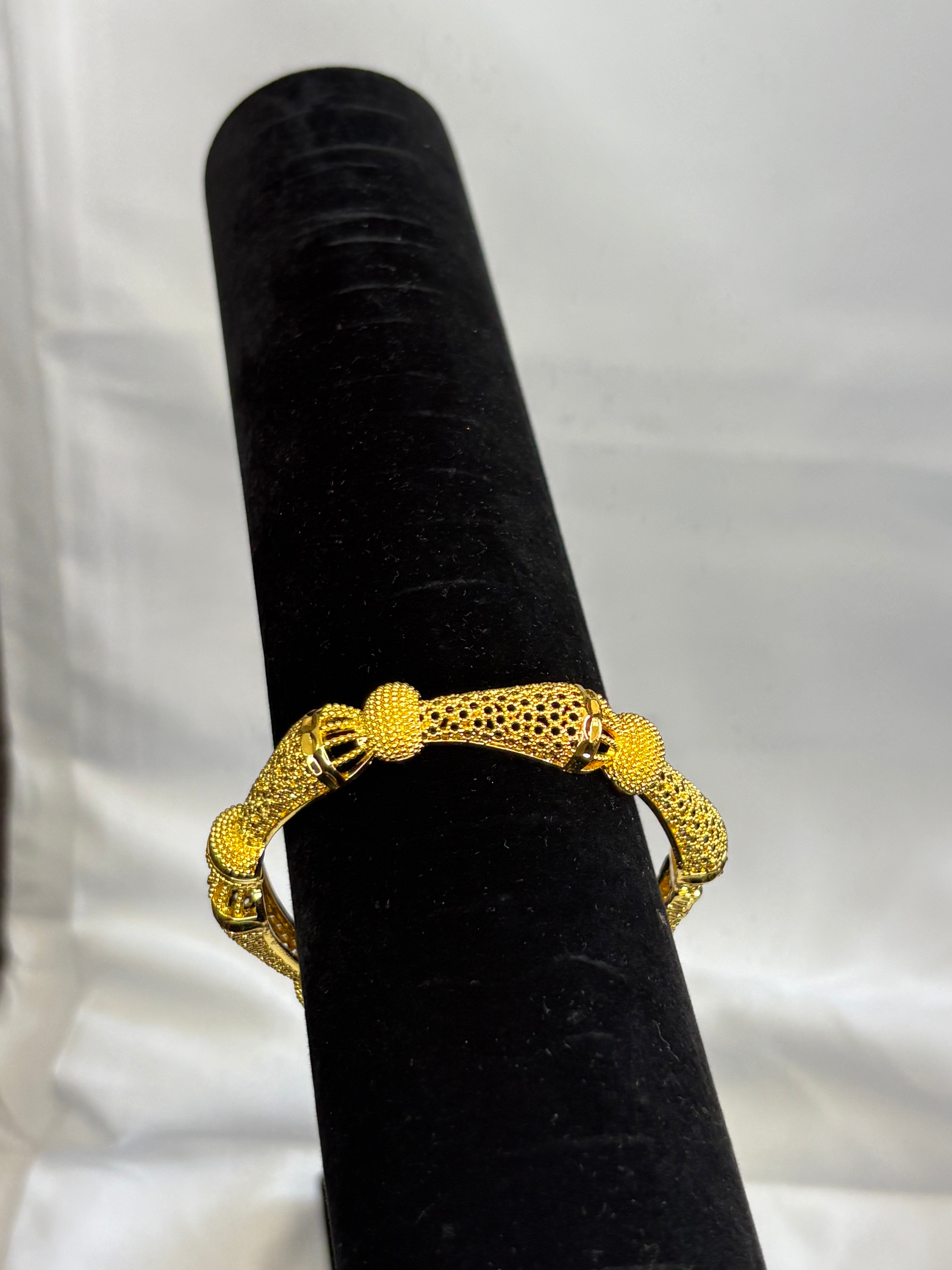 Gold plated bangle