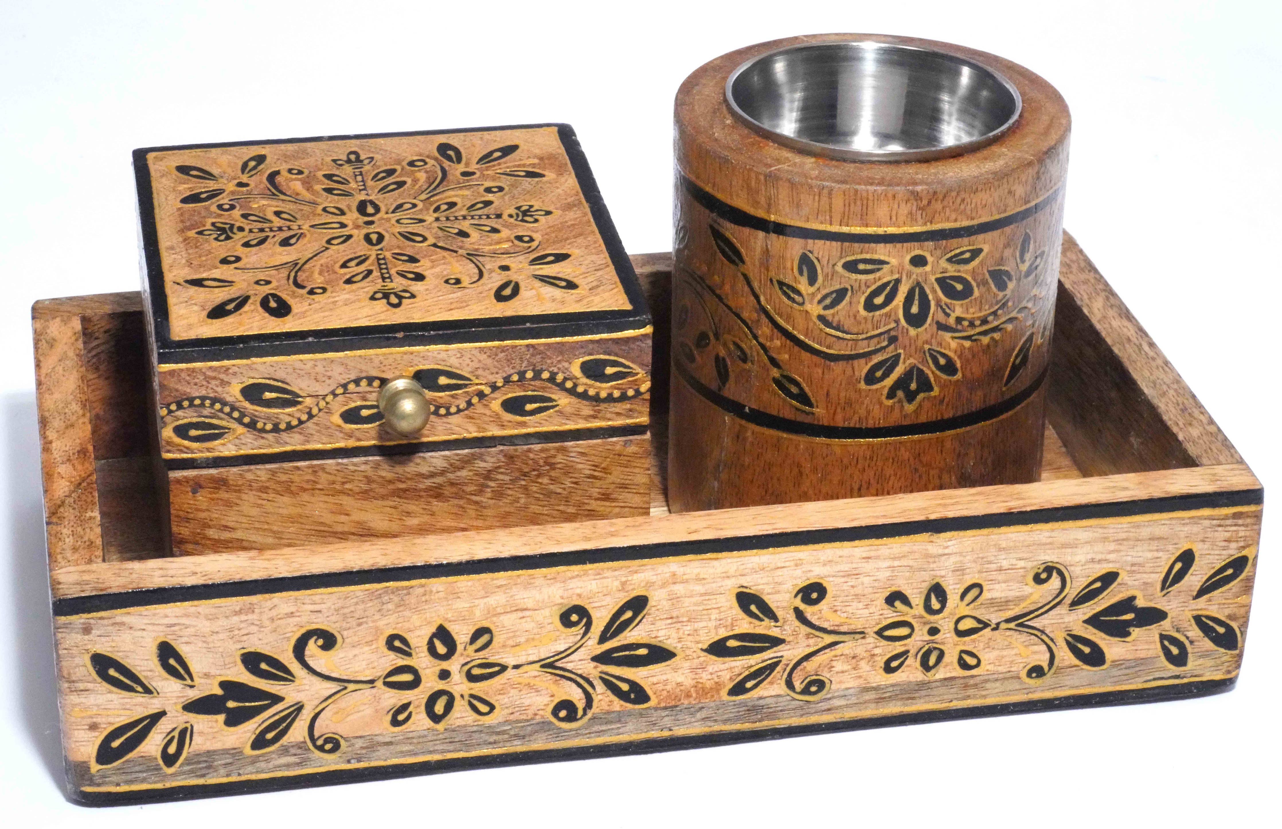 Resin Burner with box and tray gift set