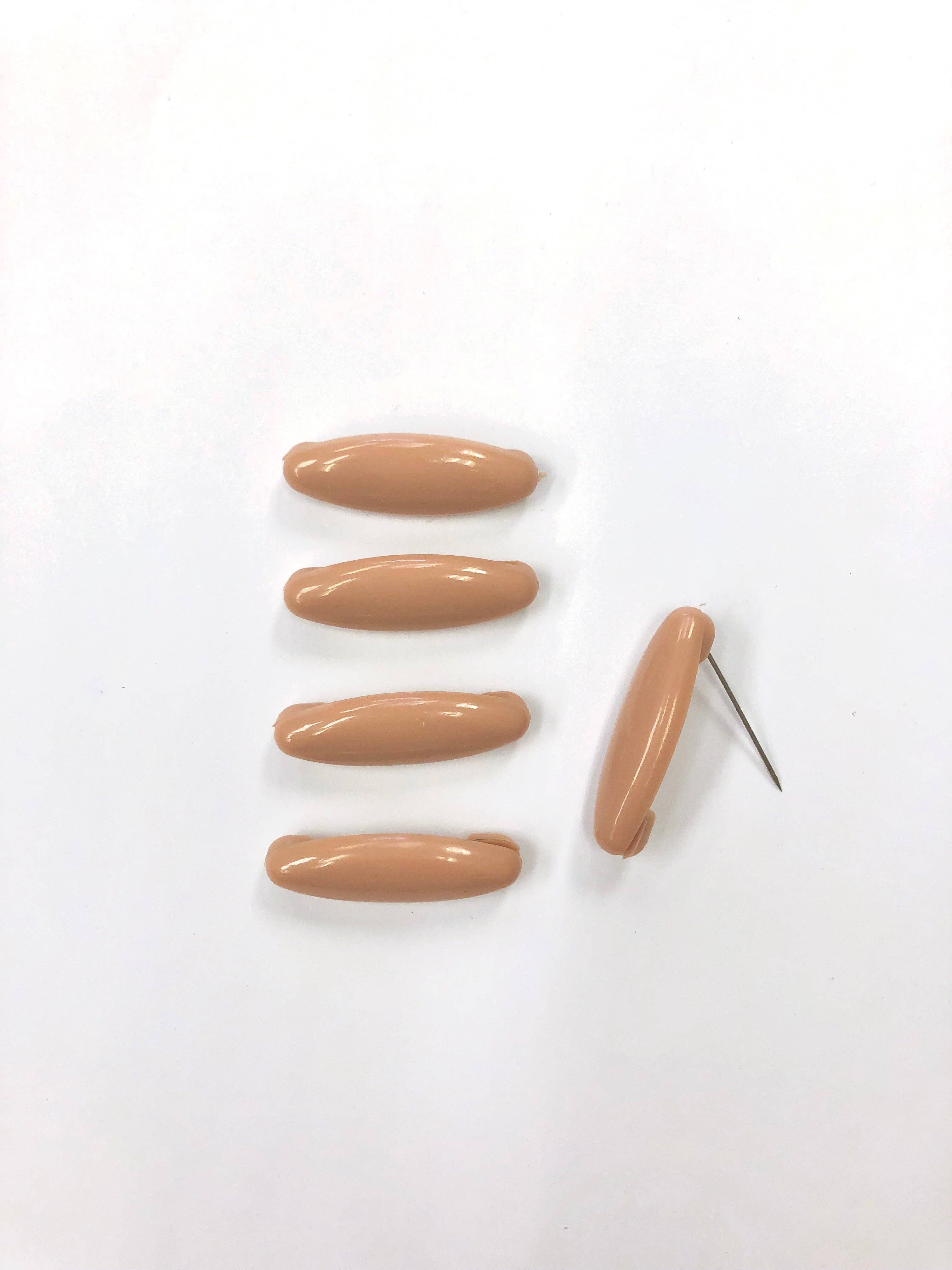 Snag-Free Hijab Safety Pins - Mocha
