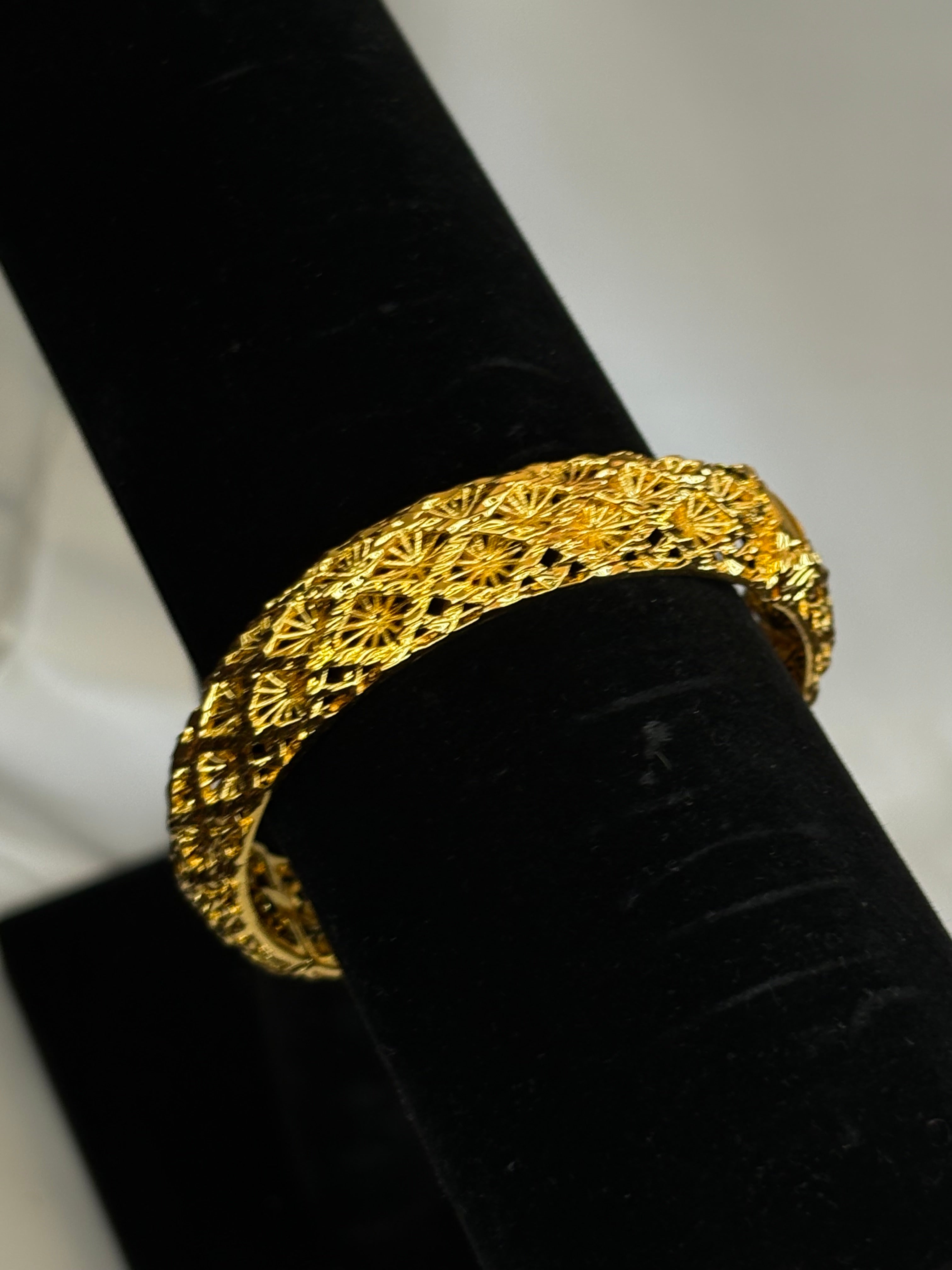 Gold plated bangle