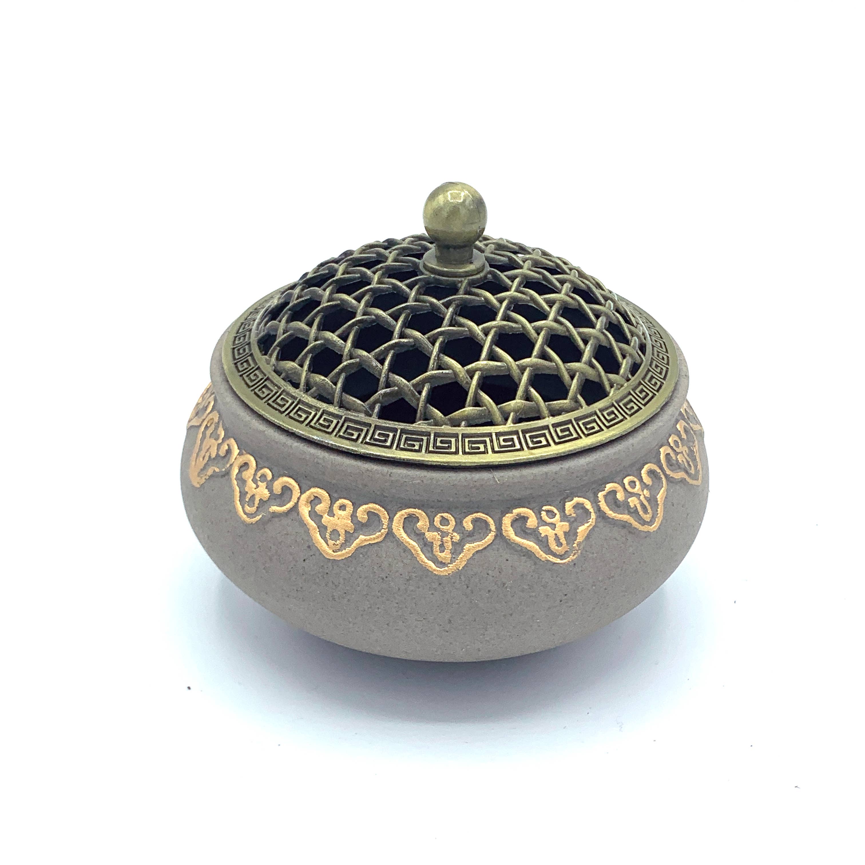 Charcoal Incense Burner, for resins, powders, & loose blends