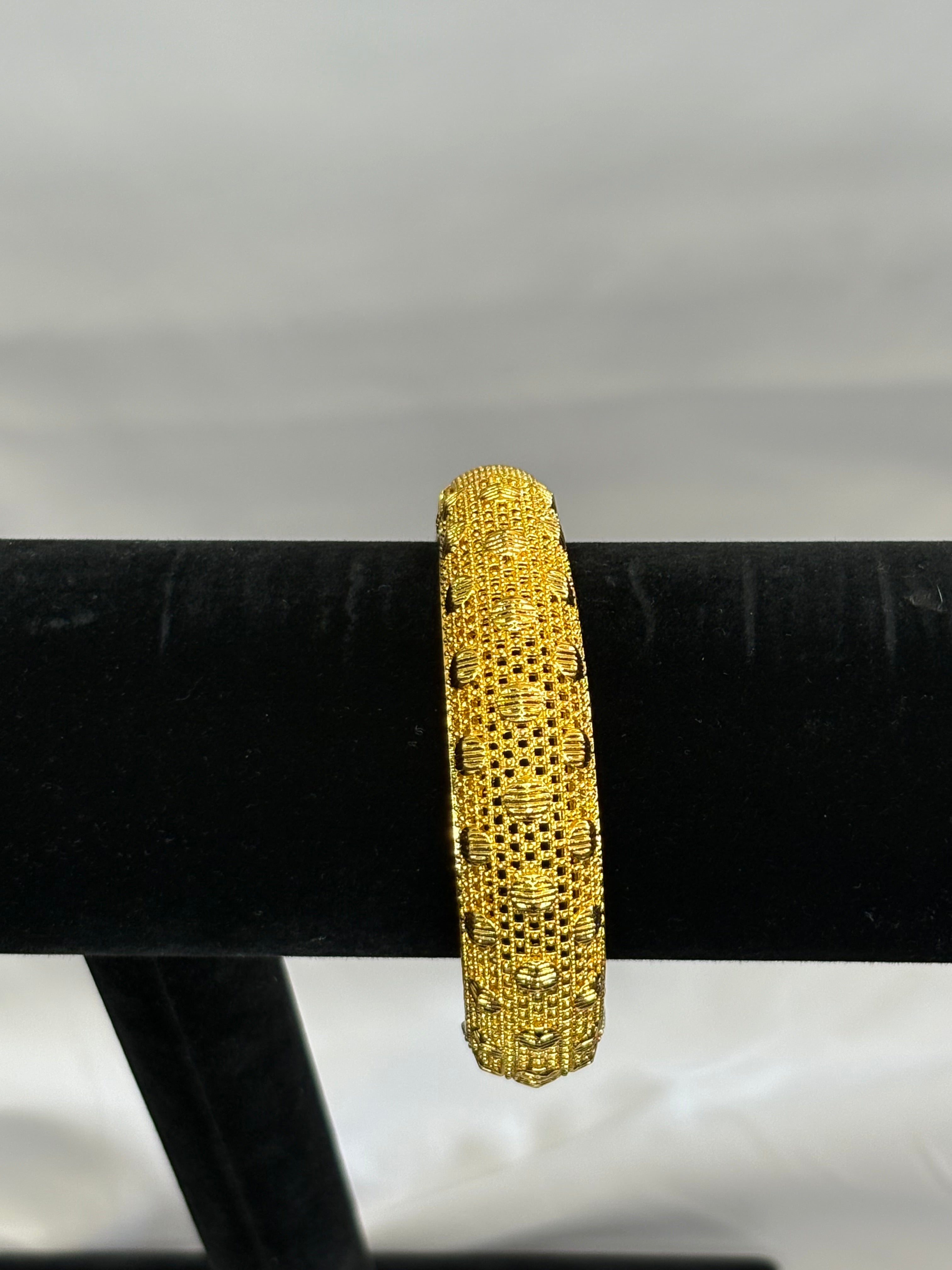Gold plated bangle