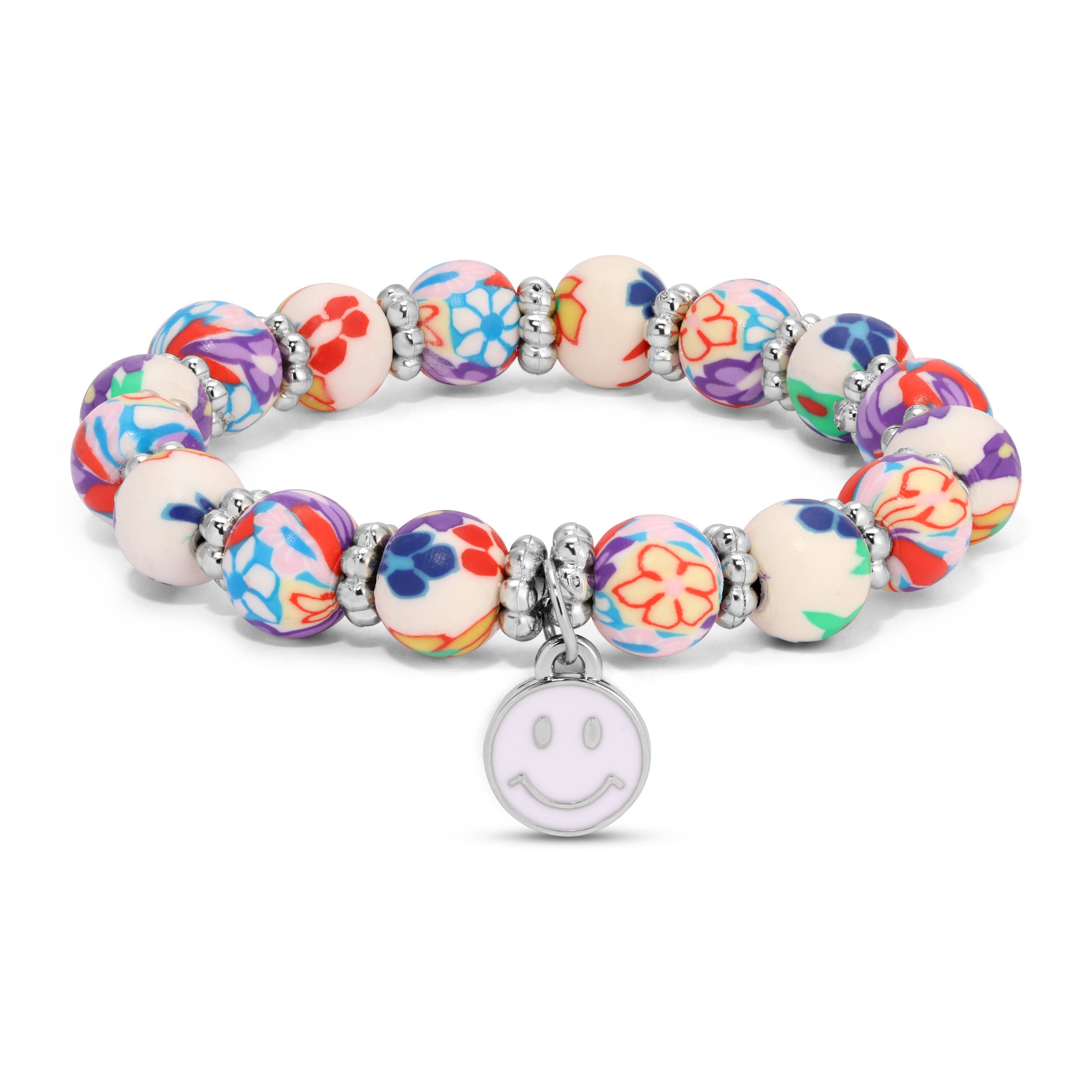 Kids Clay Beaded Stretch Charm Bracelets  |  Fun Styles!