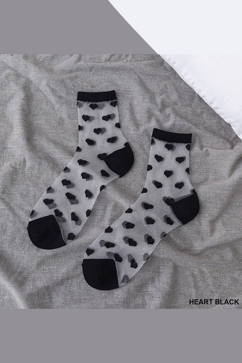 ,,,..HEART SHEER SOCKS