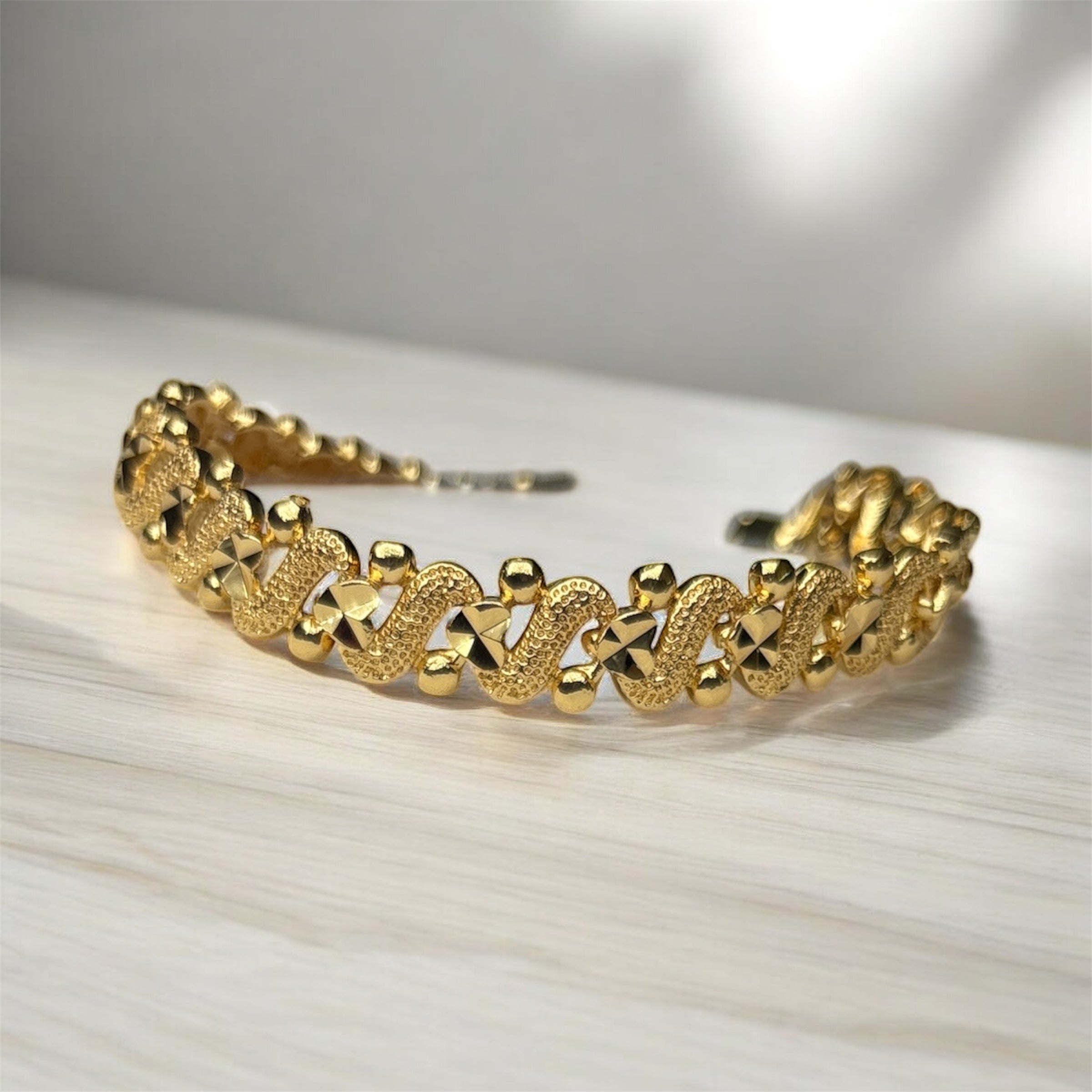 Gold plated bracelet