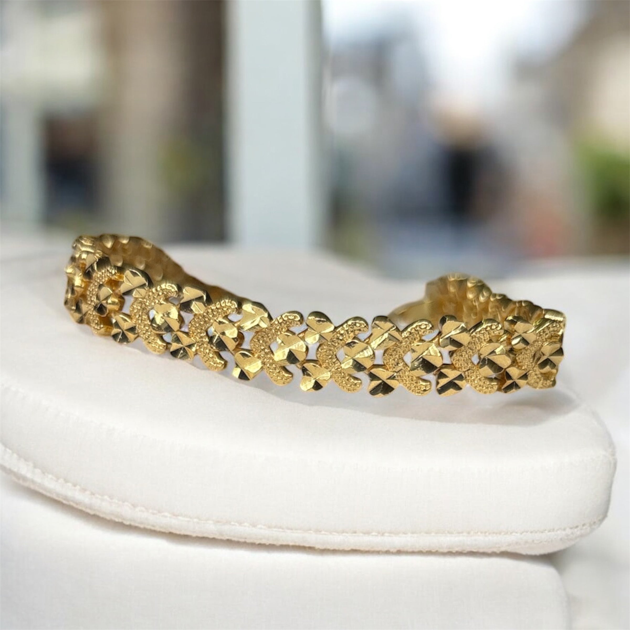 Gold plated bracelet