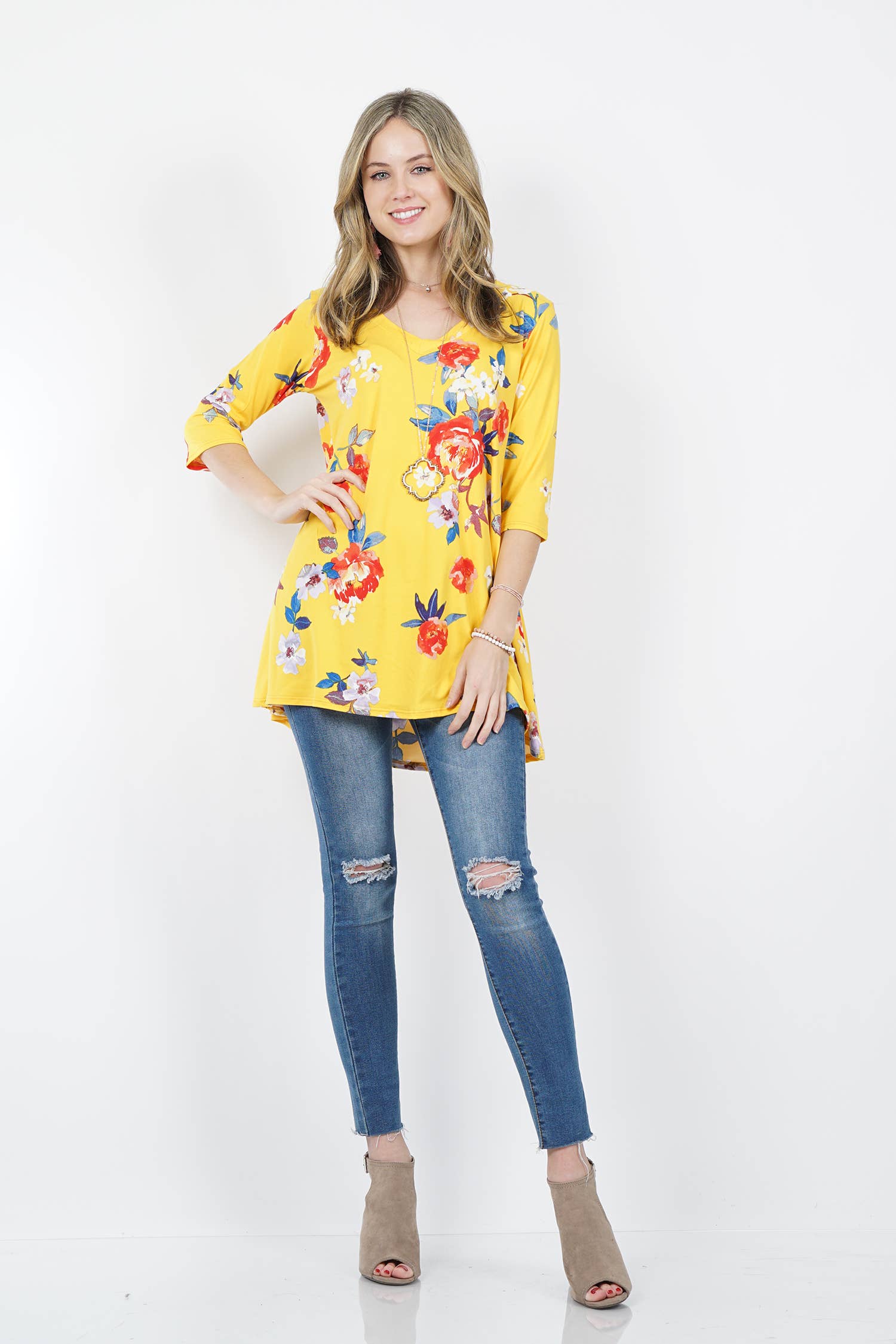 Vneck swing tunic