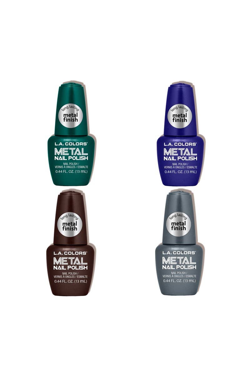 LA Colors Dark Metal Nail Polish Set