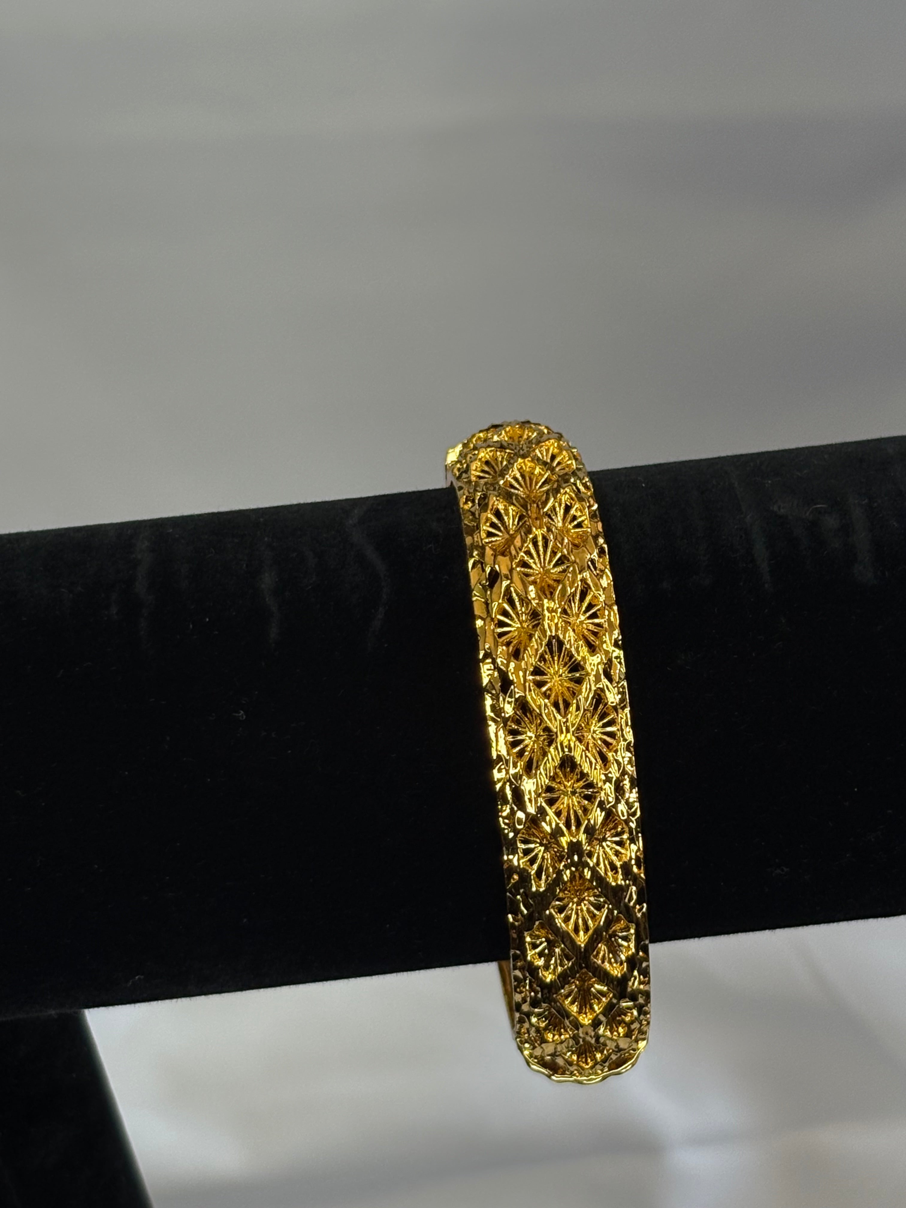 Gold plated bangle