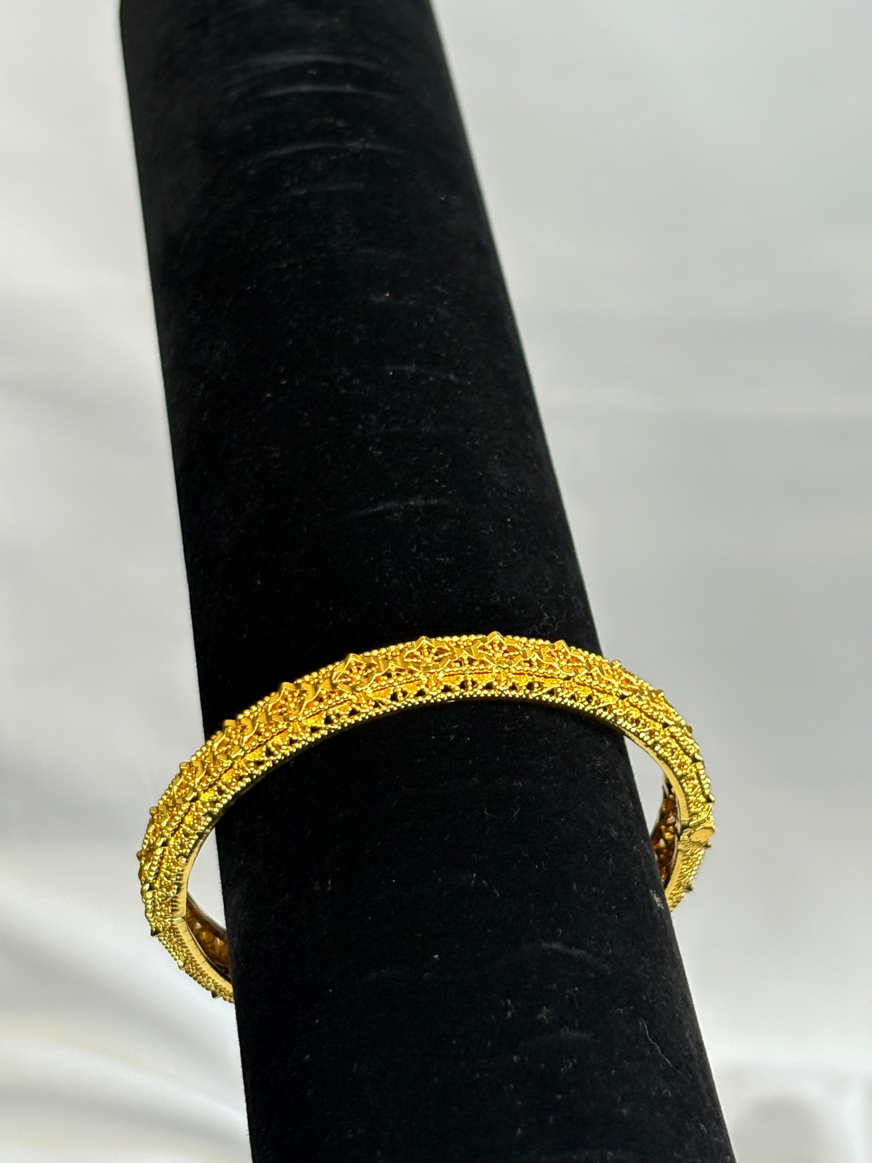 Gold plated bangle
