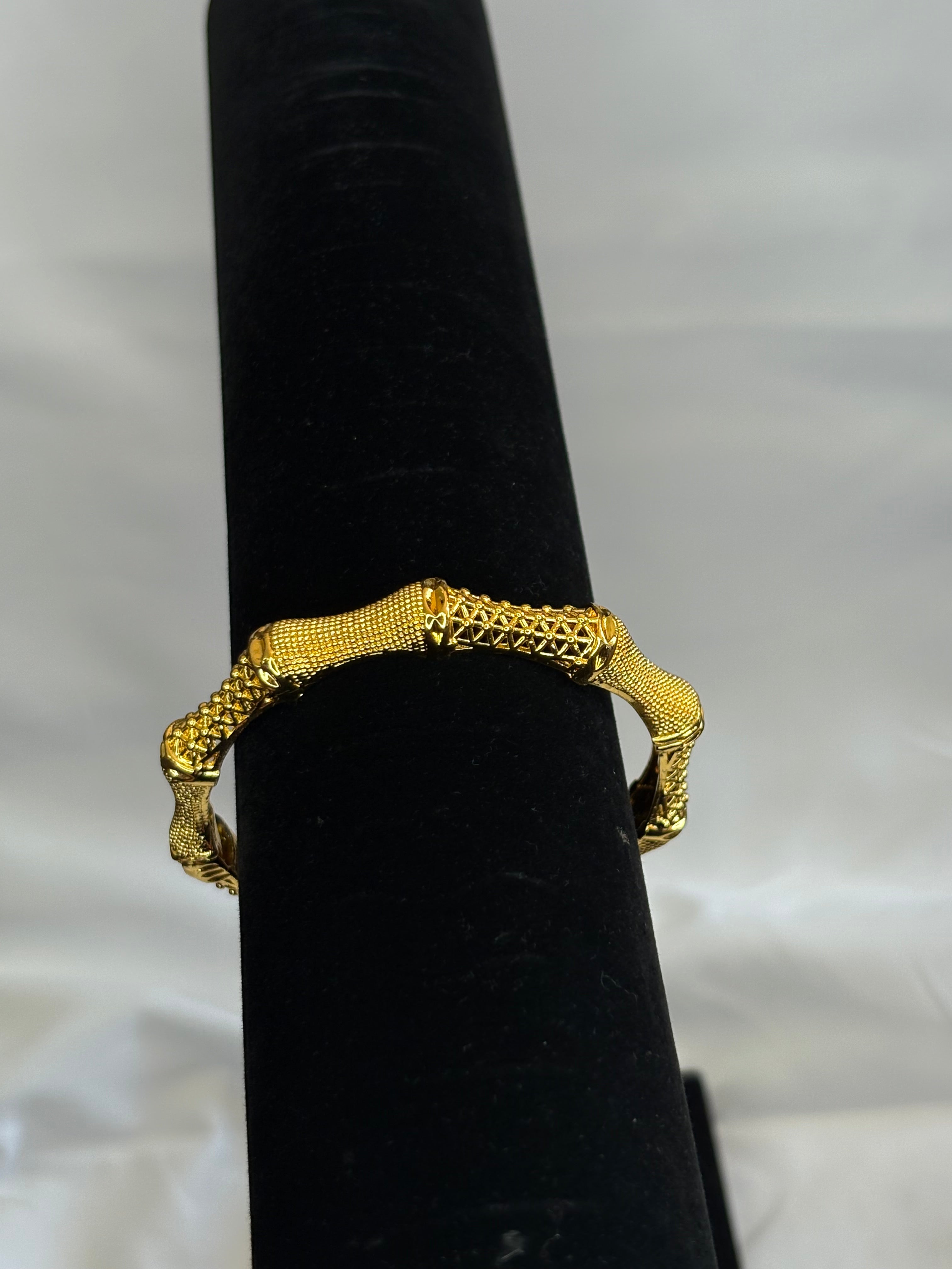 Gold plated bangle