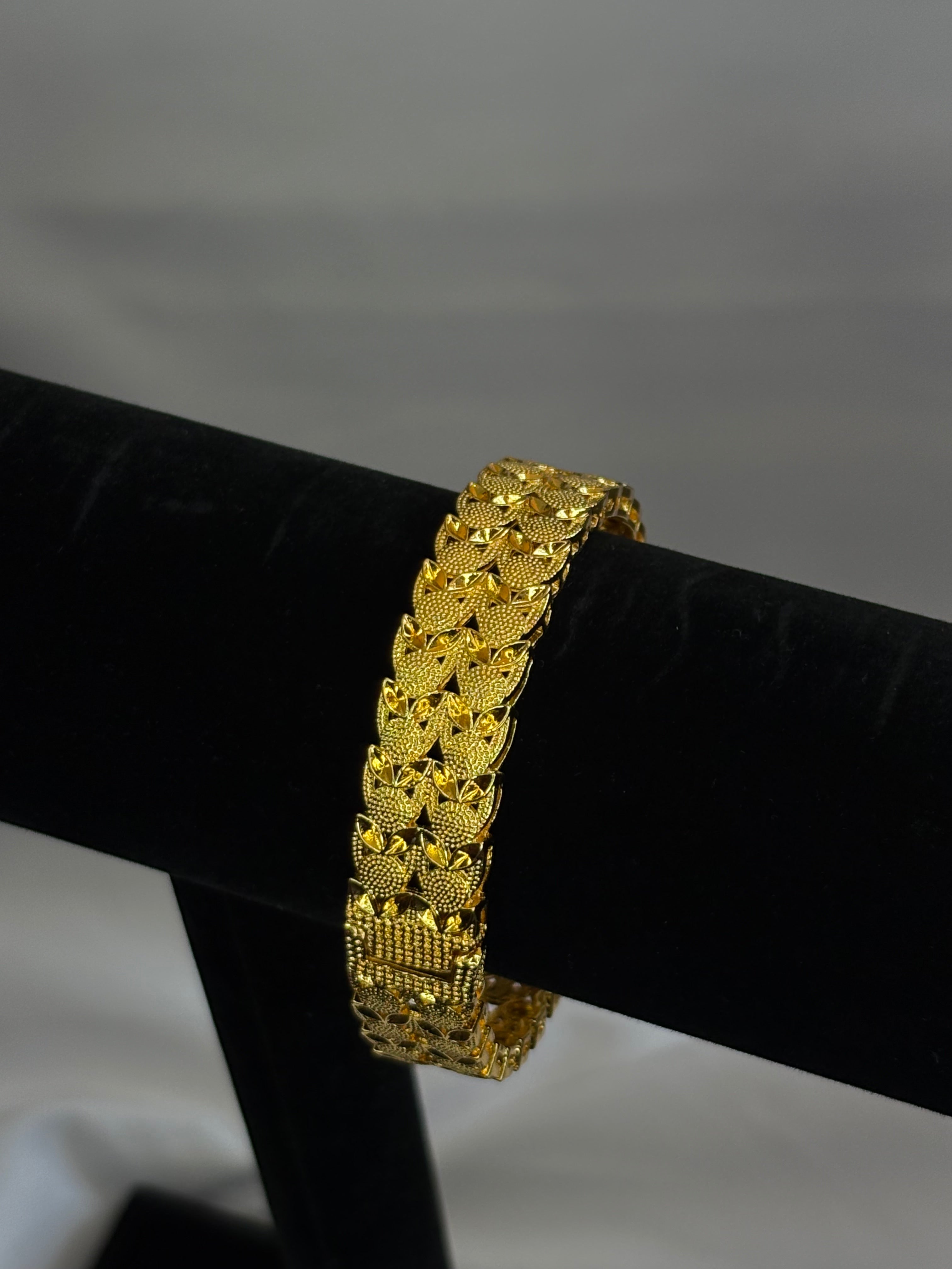 Gold plated bangle