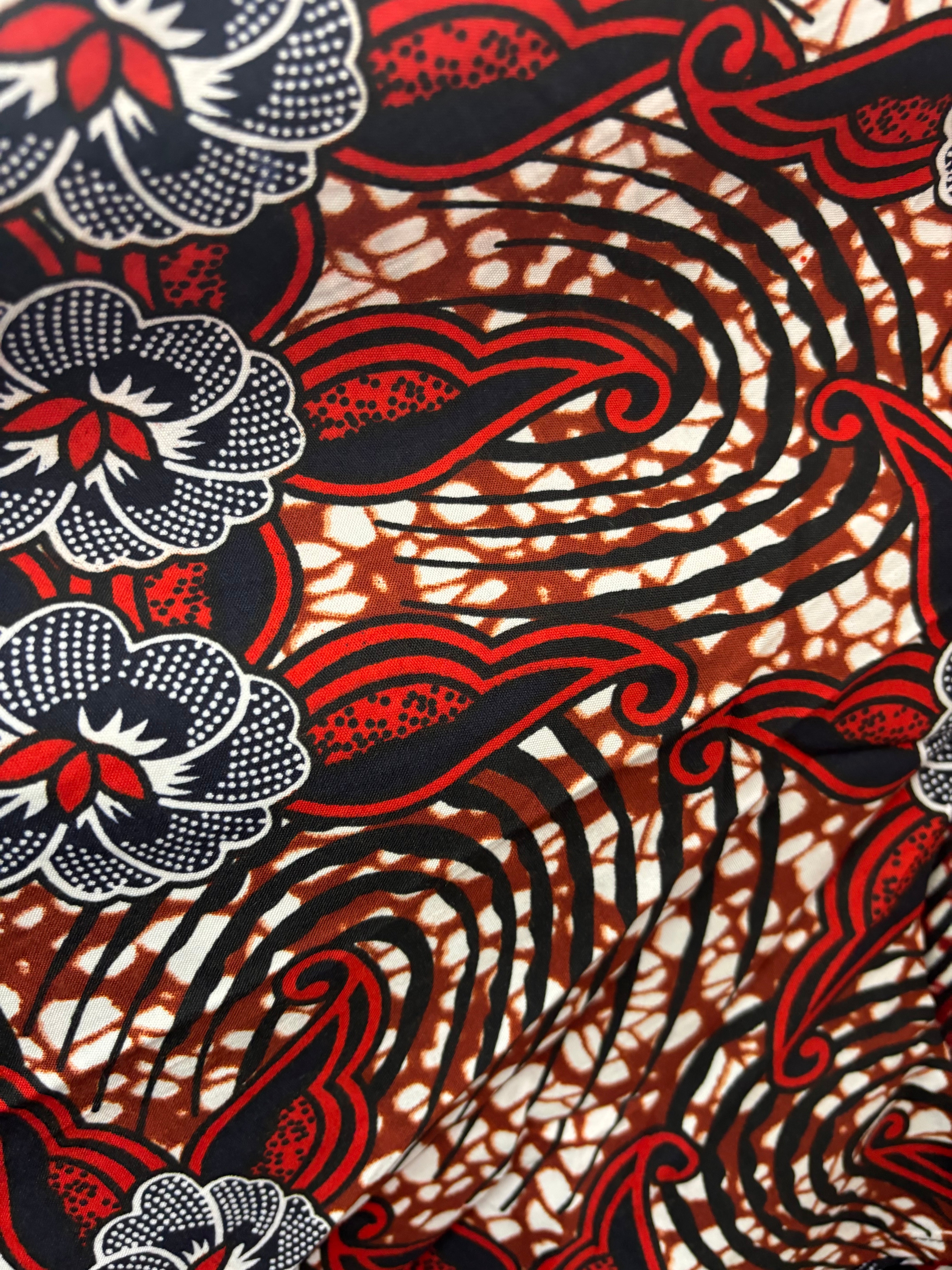African wrap around dress 2pc