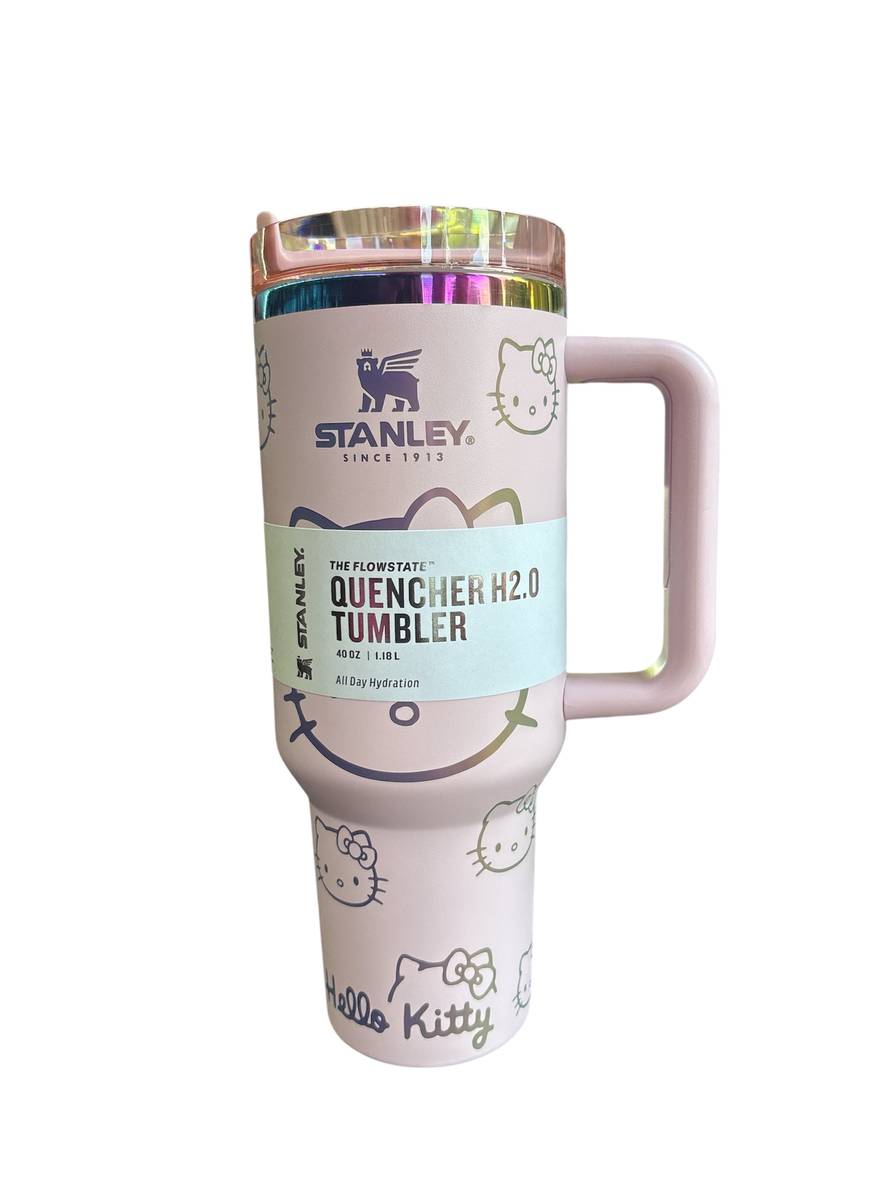 Hello Kitty Cartoon Custom Stanley Cup 40 oz Tumbler With Handle.