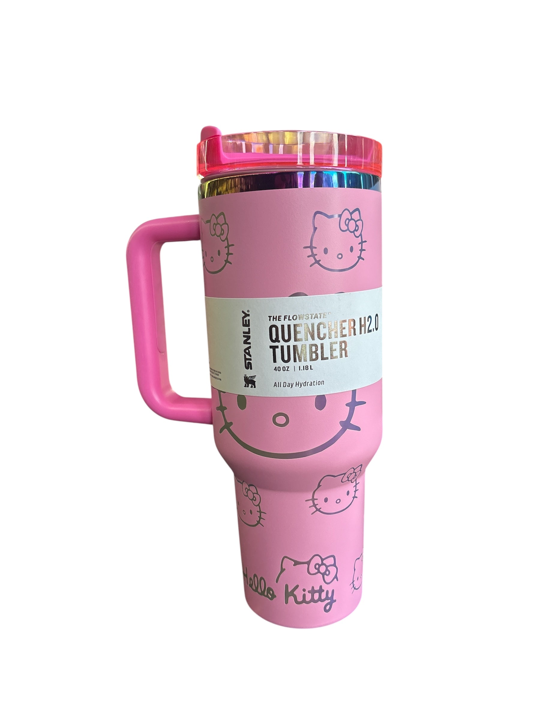Hello Kitty Cartoon Custom Stanley Cup 40 oz Tumbler With Handle.
