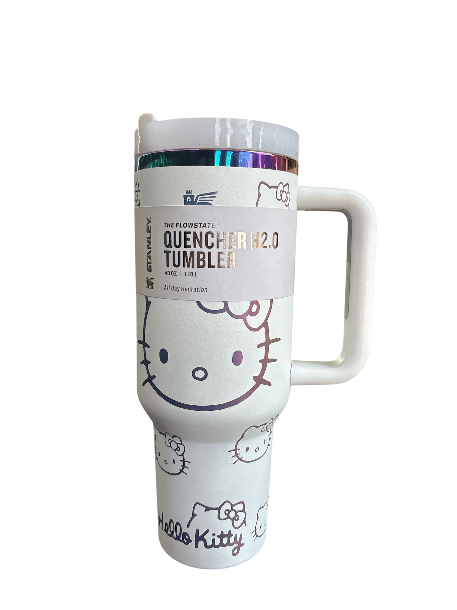 Hello Kitty Cartoon Custom Stanley Cup 40 oz Tumbler With Handle.