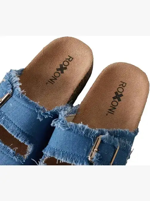 Women's Comfort Flat Sandals Double Buckle Adjustable Straps
