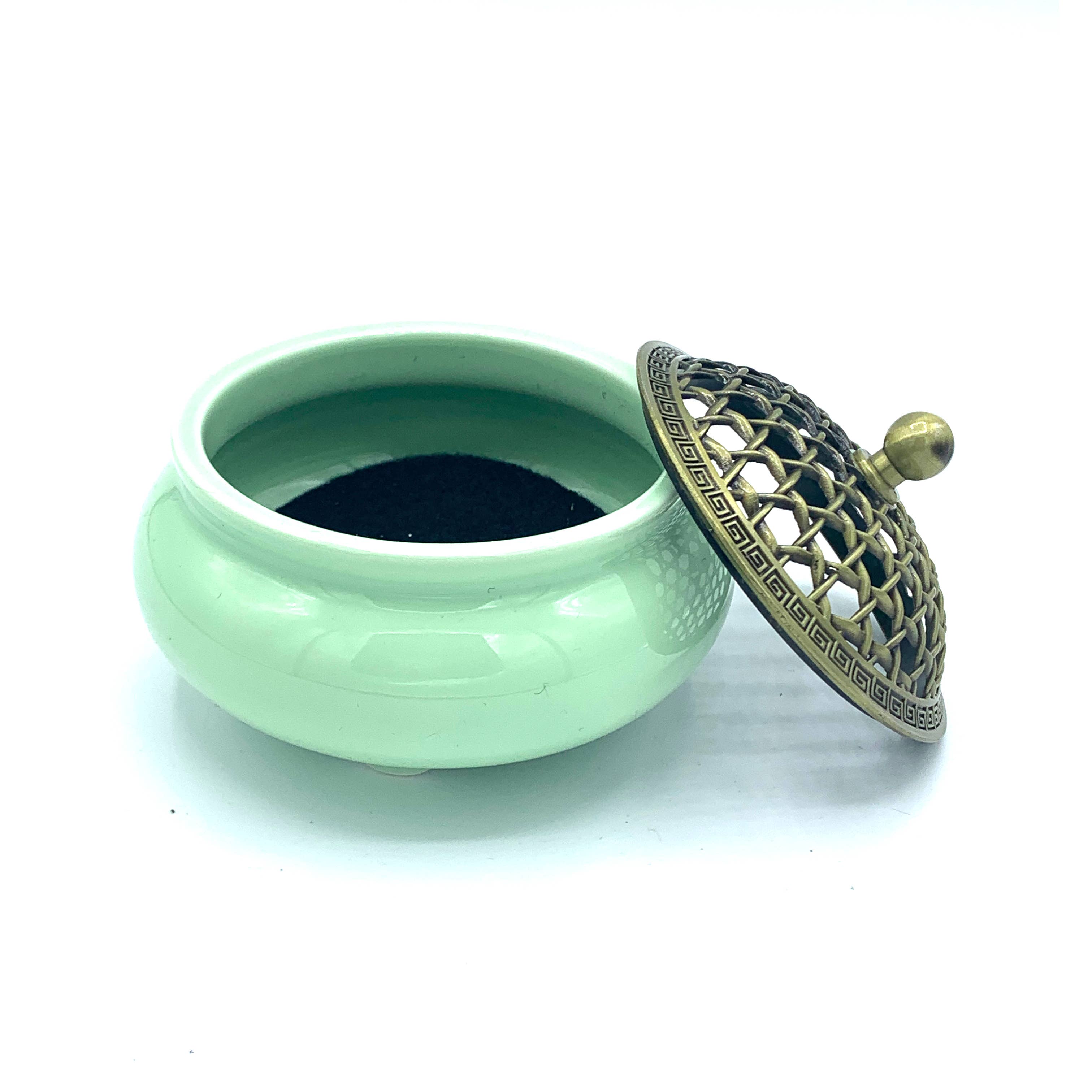 Charcoal Incense Burner, for resins, powders, & loose blends