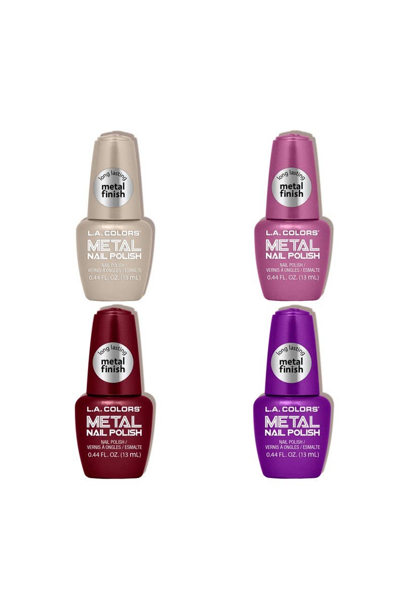 LA Colors Dark Metal Nail Polish Set