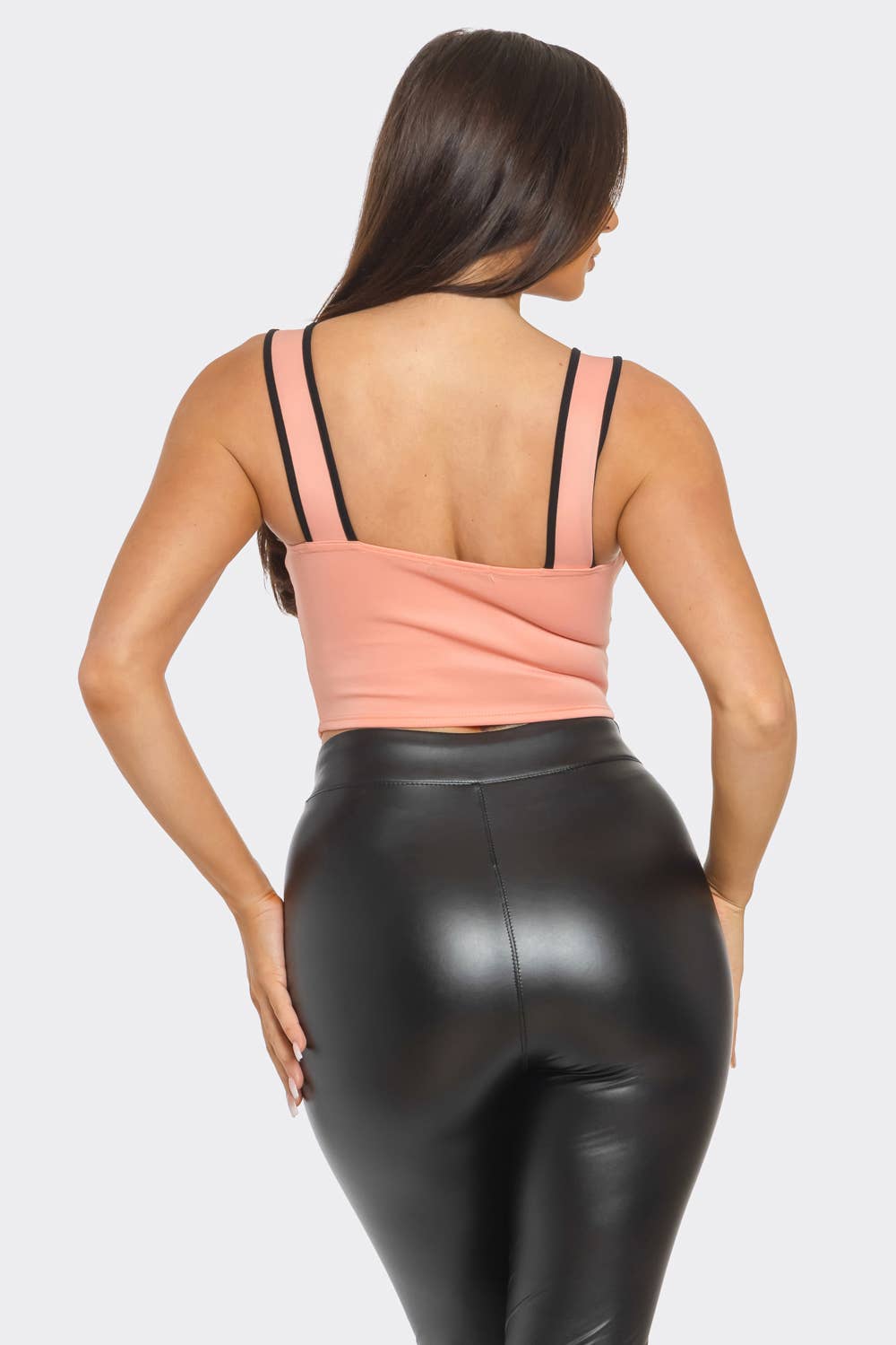 Front Oversized Bow Cut Out Detail Crop Top