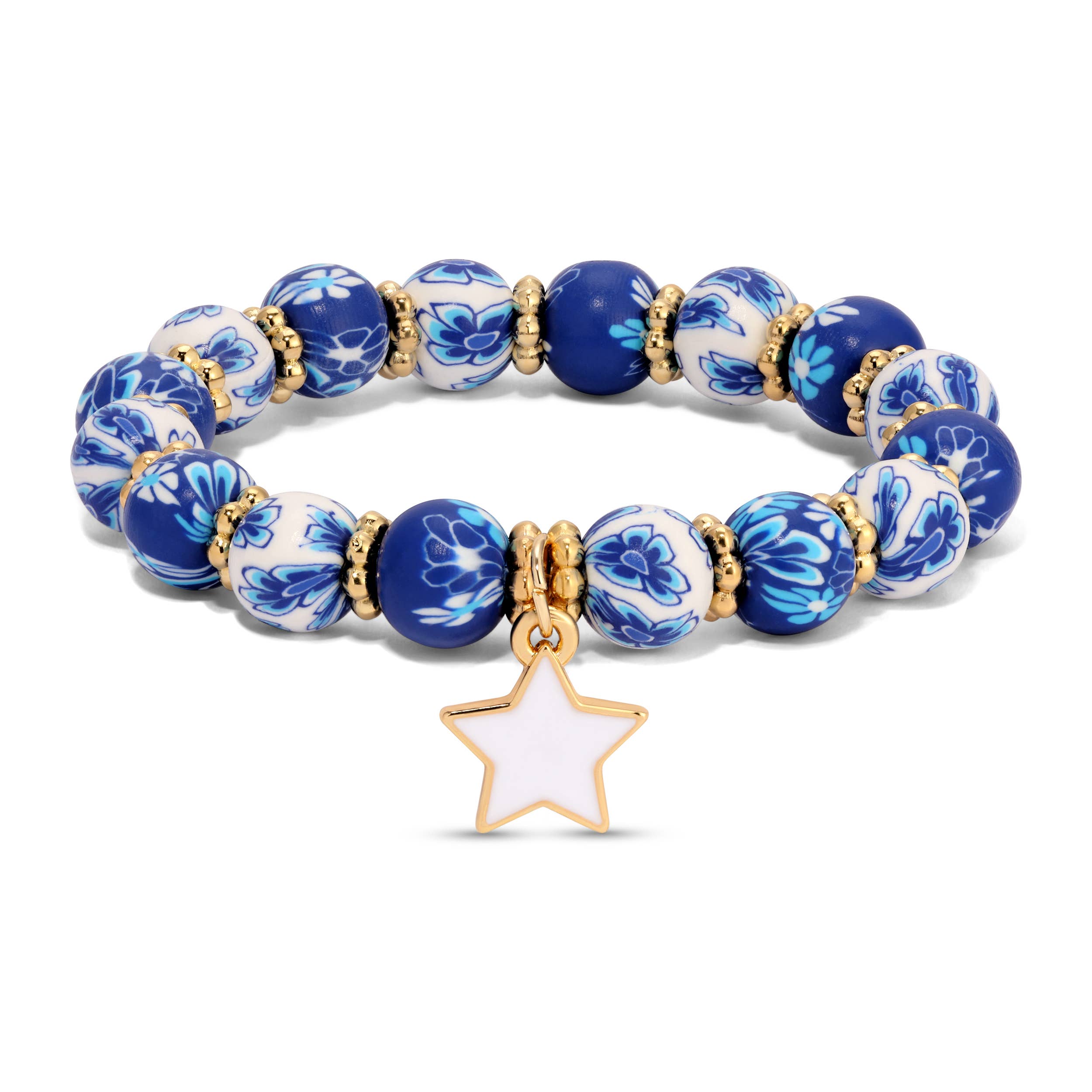 Kids Clay Beaded Stretch Charm Bracelets  |  Fun Styles!
