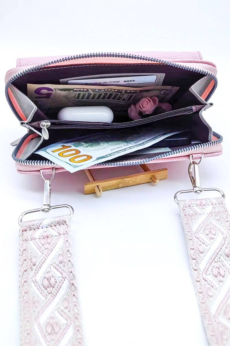 ',,,, Vegan Leather Woven Weaved Crossbody Shoulder Bag