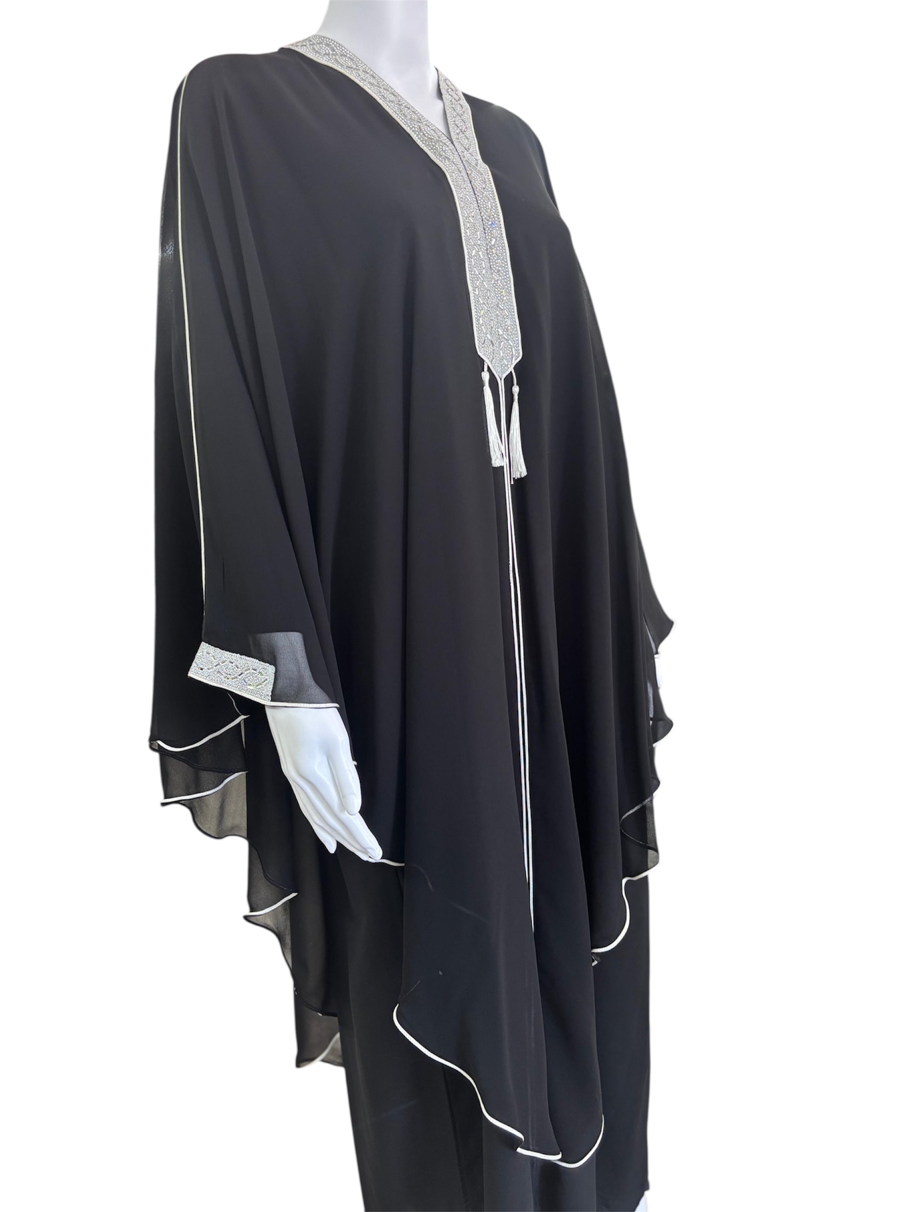 Abaya with a Hanging Overcoat look