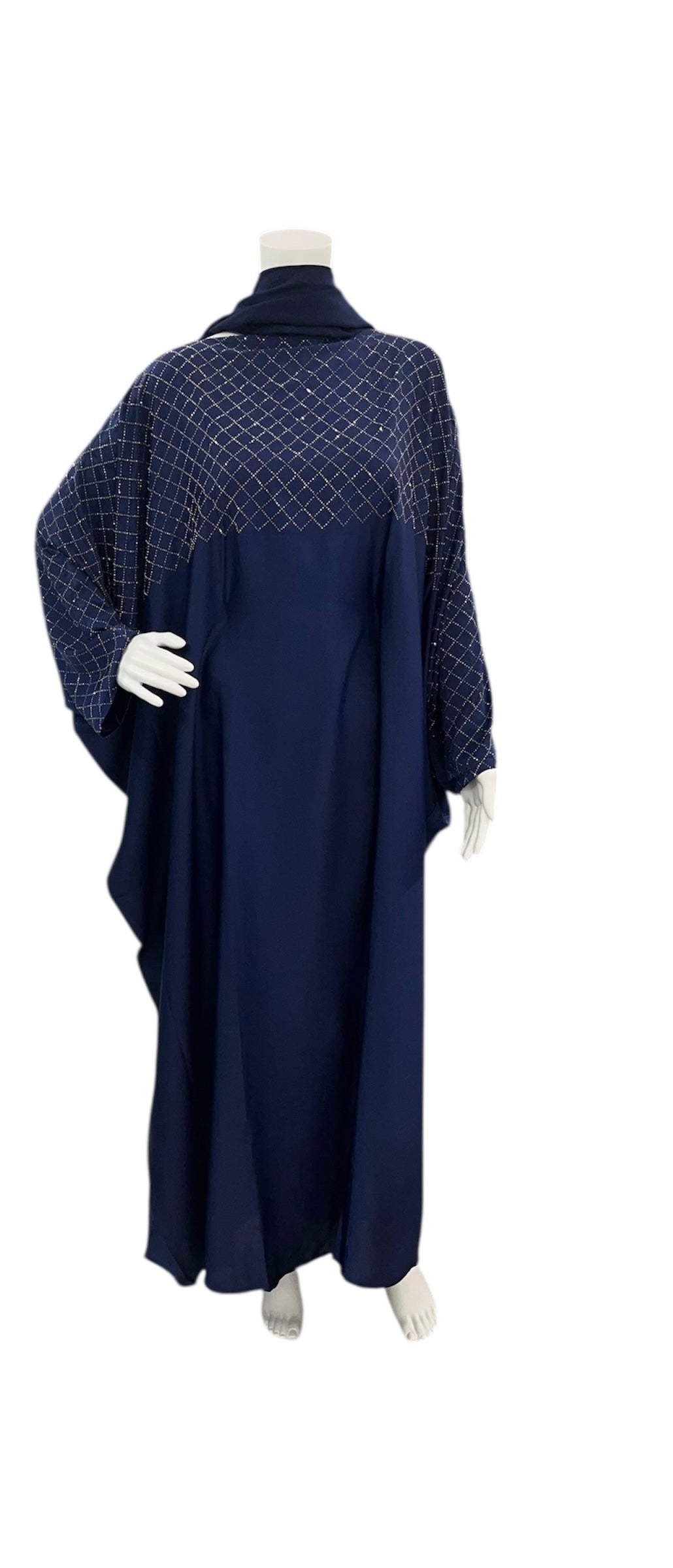 Silky Abaya with inner belt