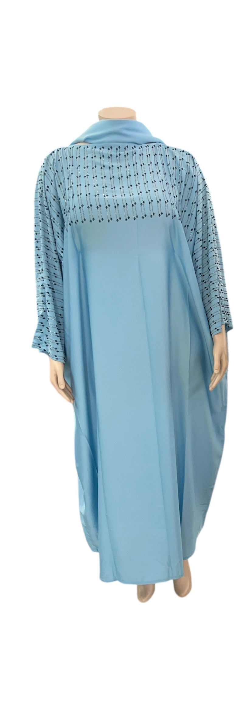 Silky Abaya with inner belt