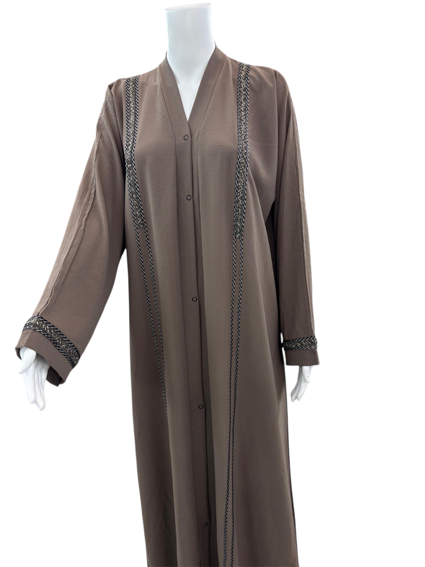 Brown Abaya with Gems
