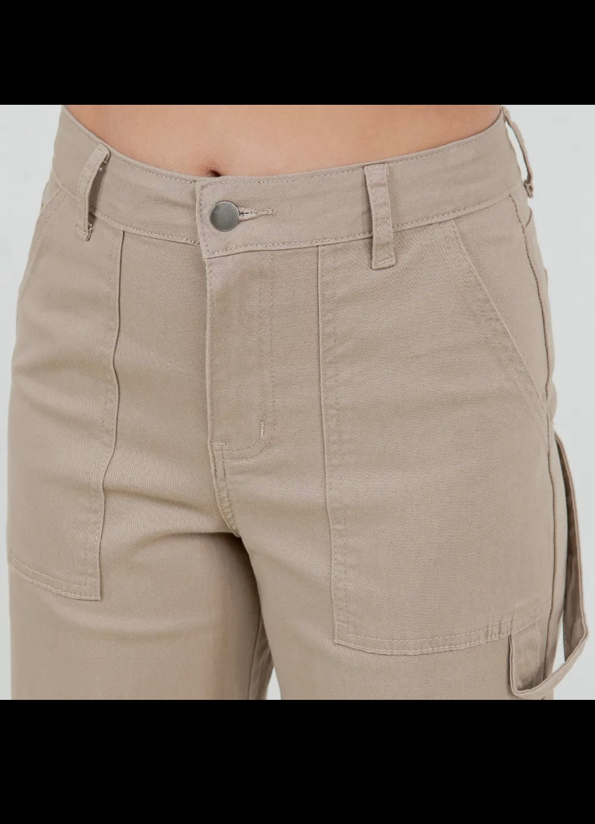 High waist wide leg straight pants