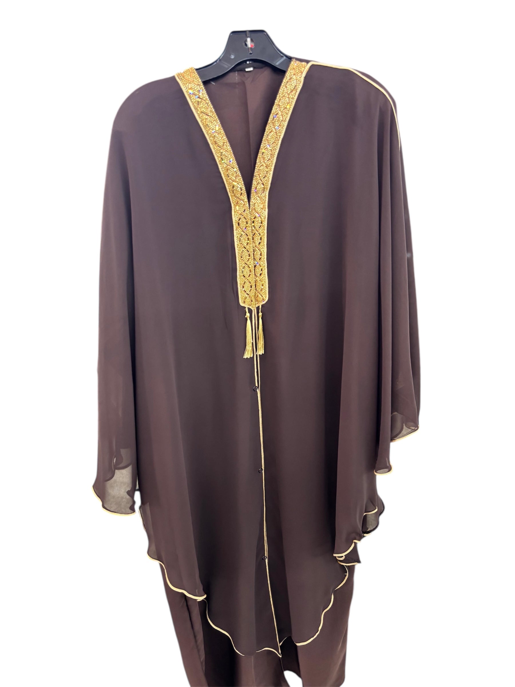 Abaya with a Hanging Overcoat look