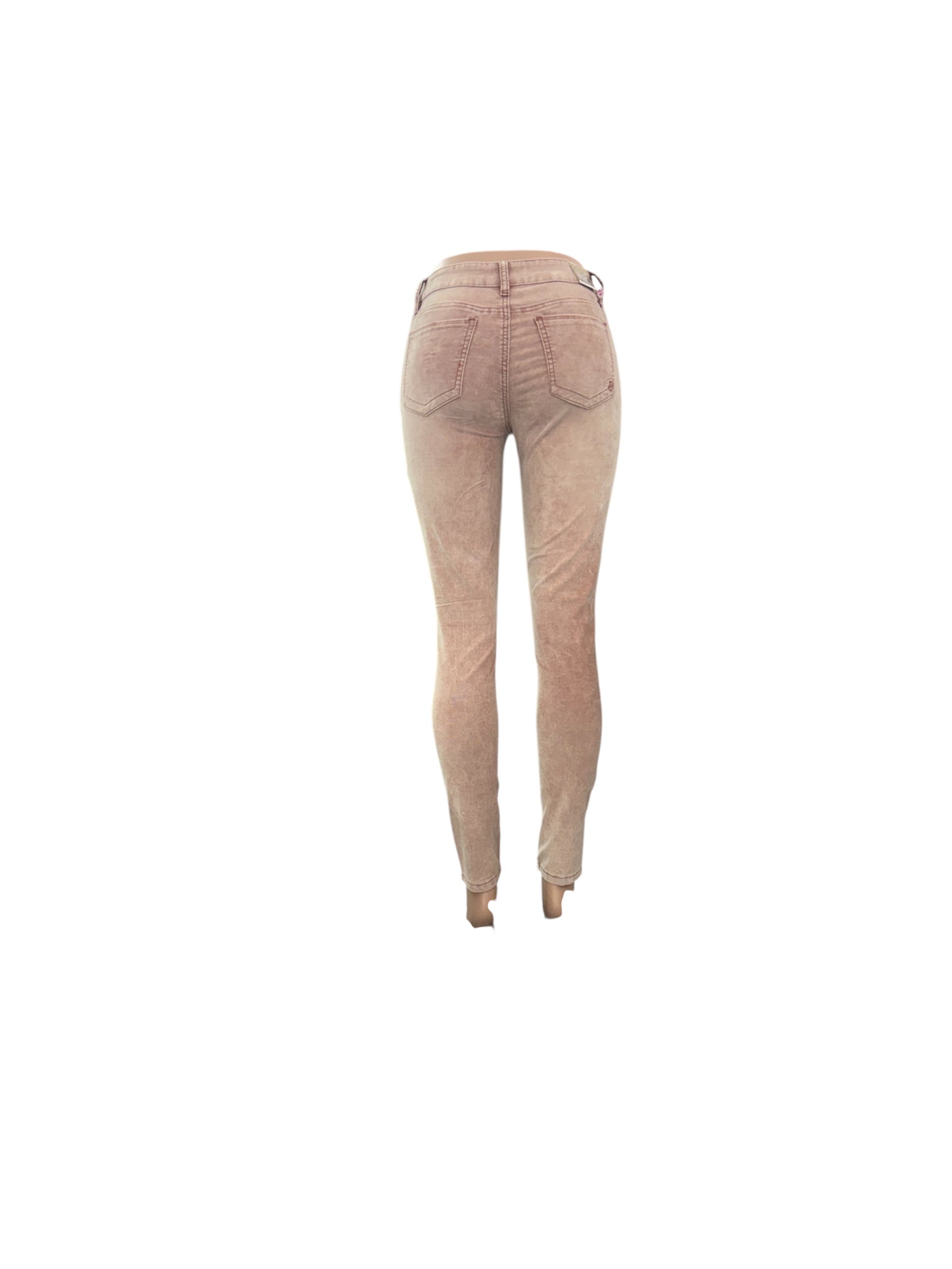 pink velvet jeans