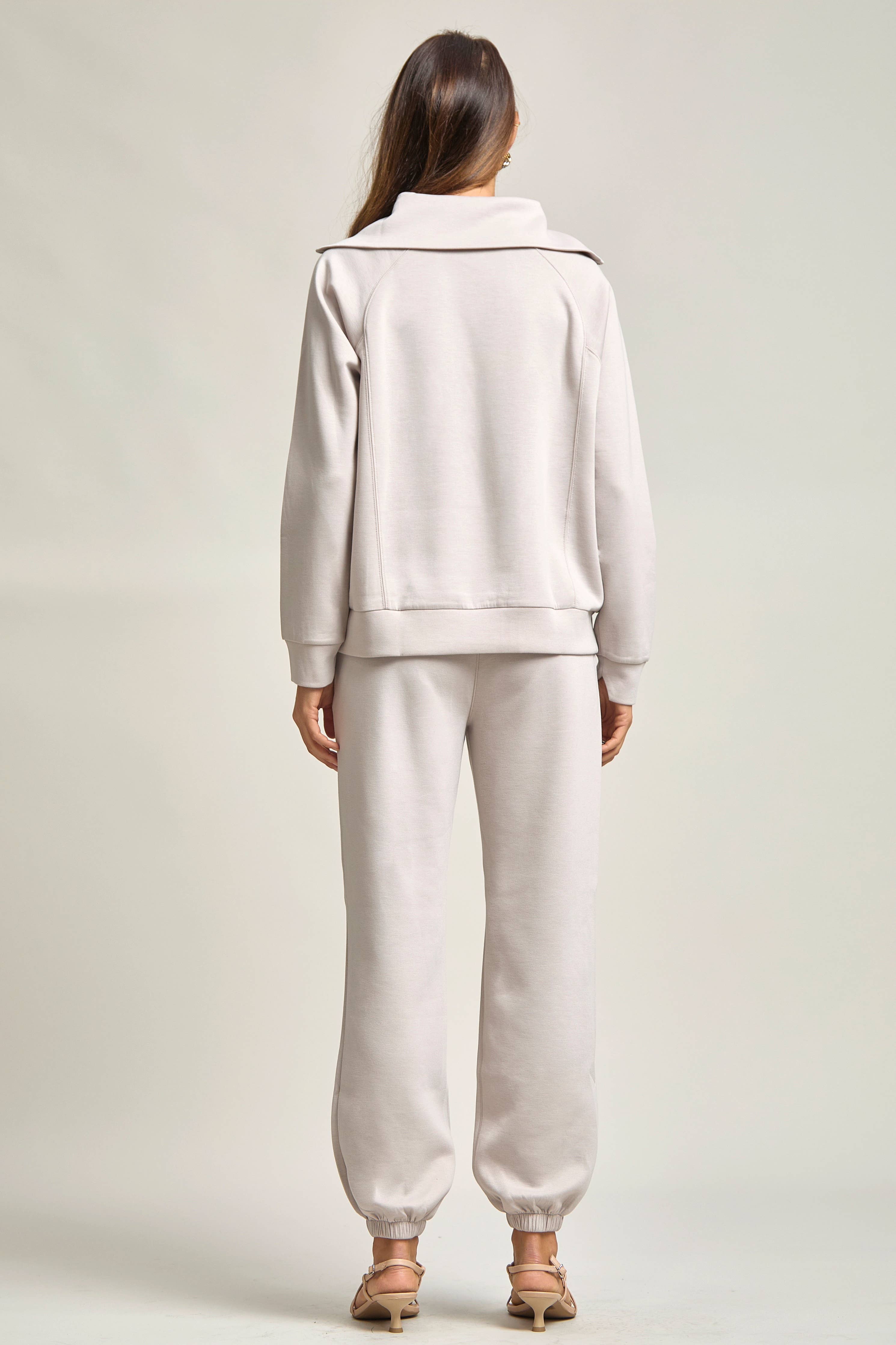 Quarter Zip Pullover + Jogger Modal Travel Set