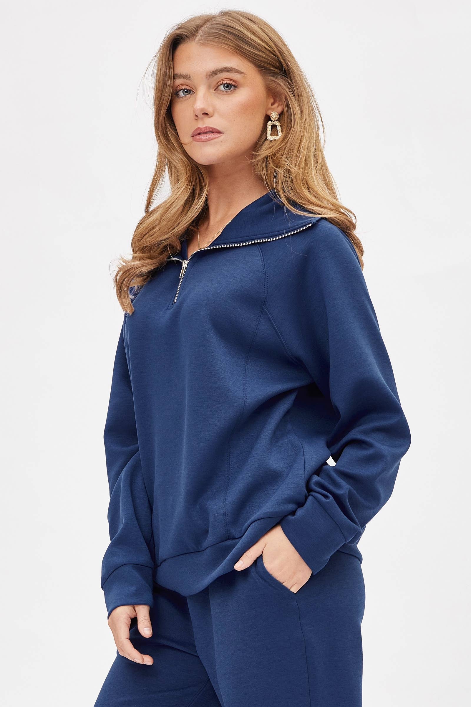 Quarter Zip Pullover + Jogger Modal Travel Set
