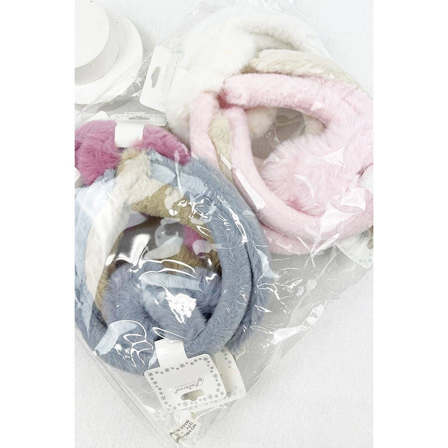 Soft Plushy Fuzzy Headband and Scrunchie Set