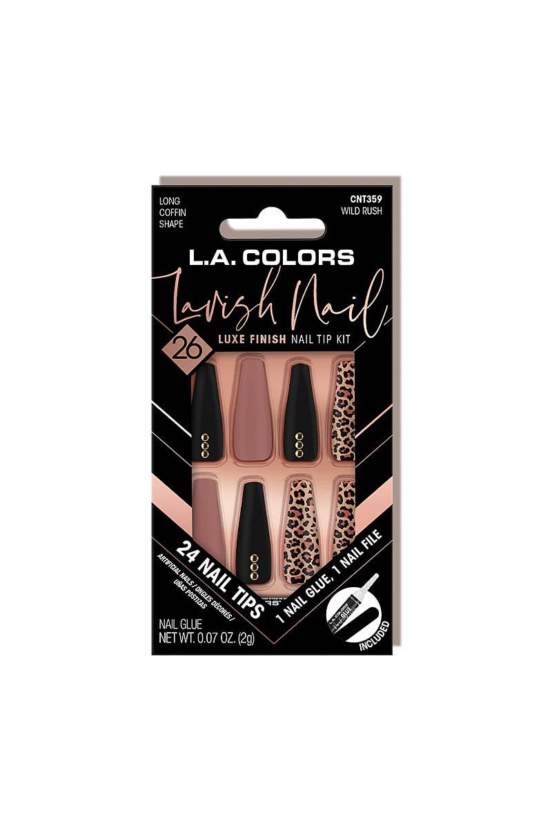 LA Colors Lavish Luxe Nail Tip Kit Wild Rush