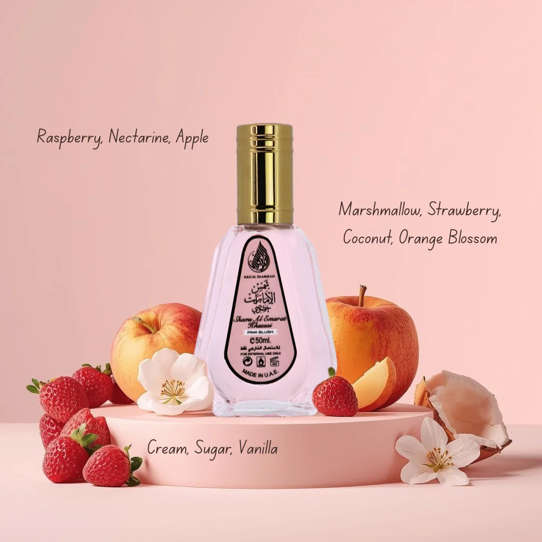 Pink Blush Shams Al Emarat Khususi Eau de Parfum Spray 50ml (1.7 oz) by Ard Al Zaafaran