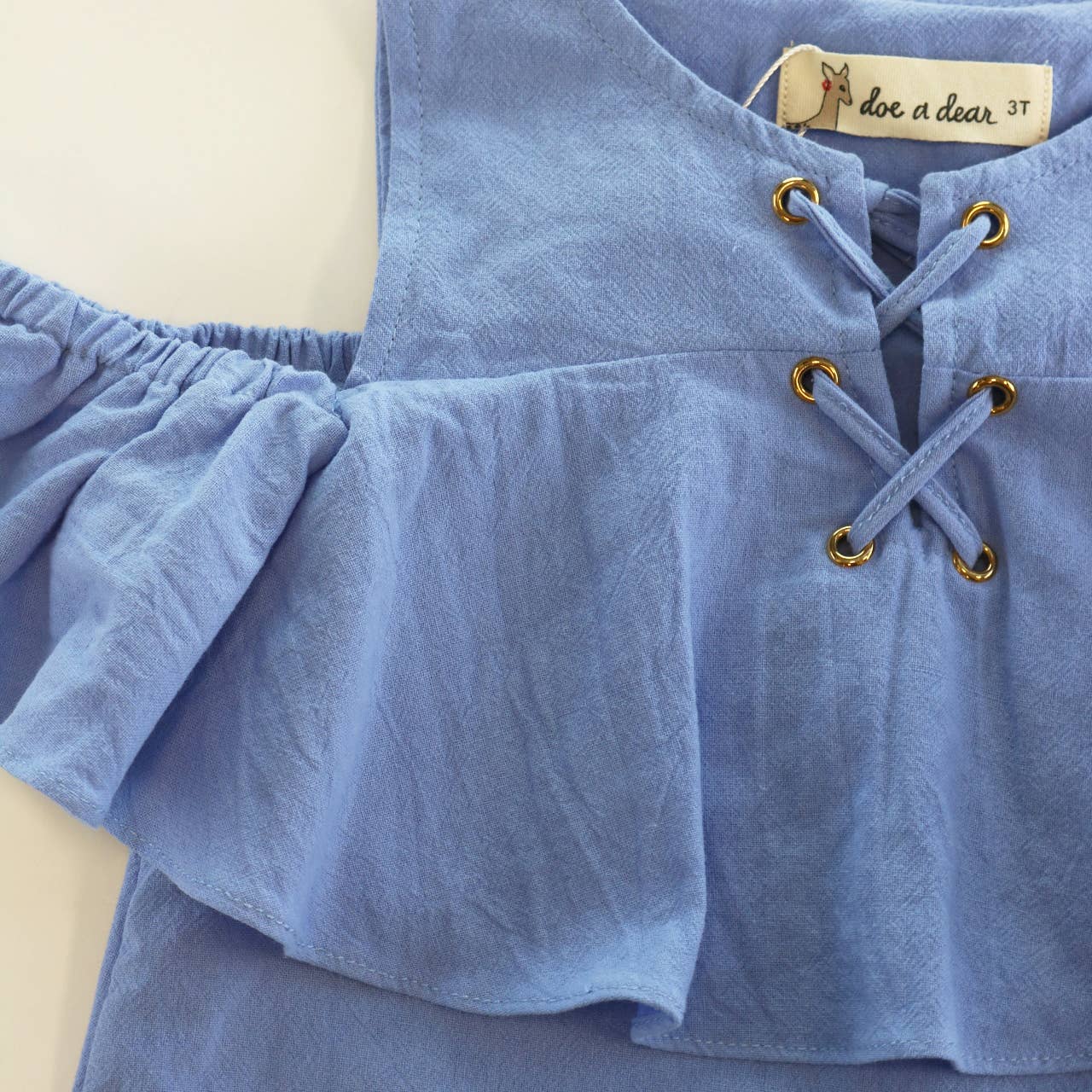 Cold Shoulder Lacing Blouse (2 Colors)