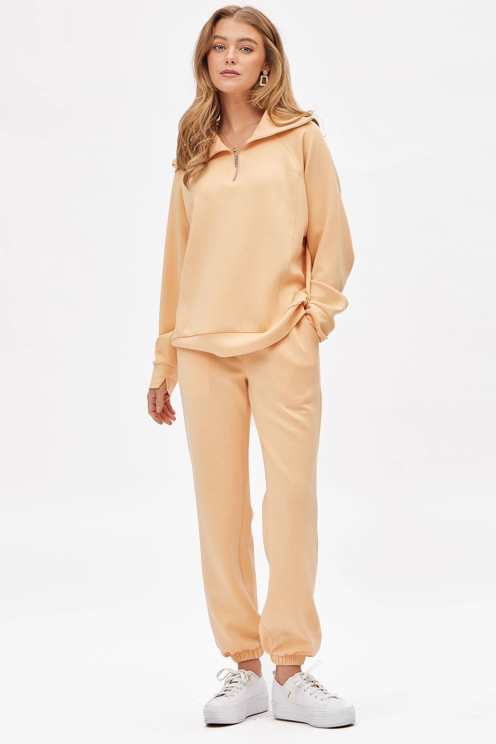 Quarter Zip Pullover + Jogger Modal Travel Set