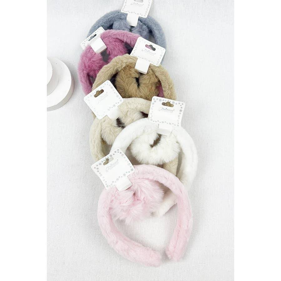 Soft Plushy Fuzzy Headband and Scrunchie Set