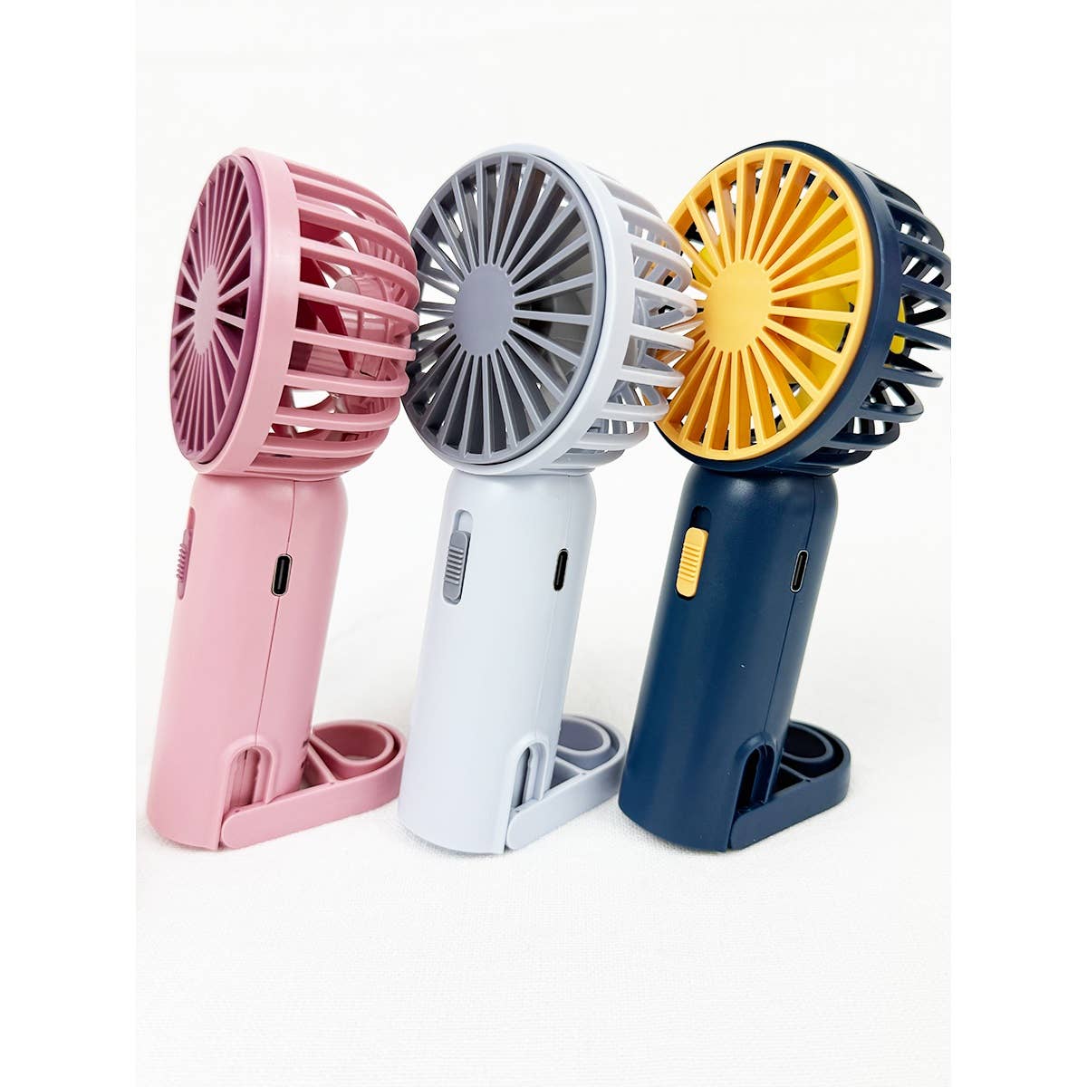 Portable Hand Fan with Pull out Stand