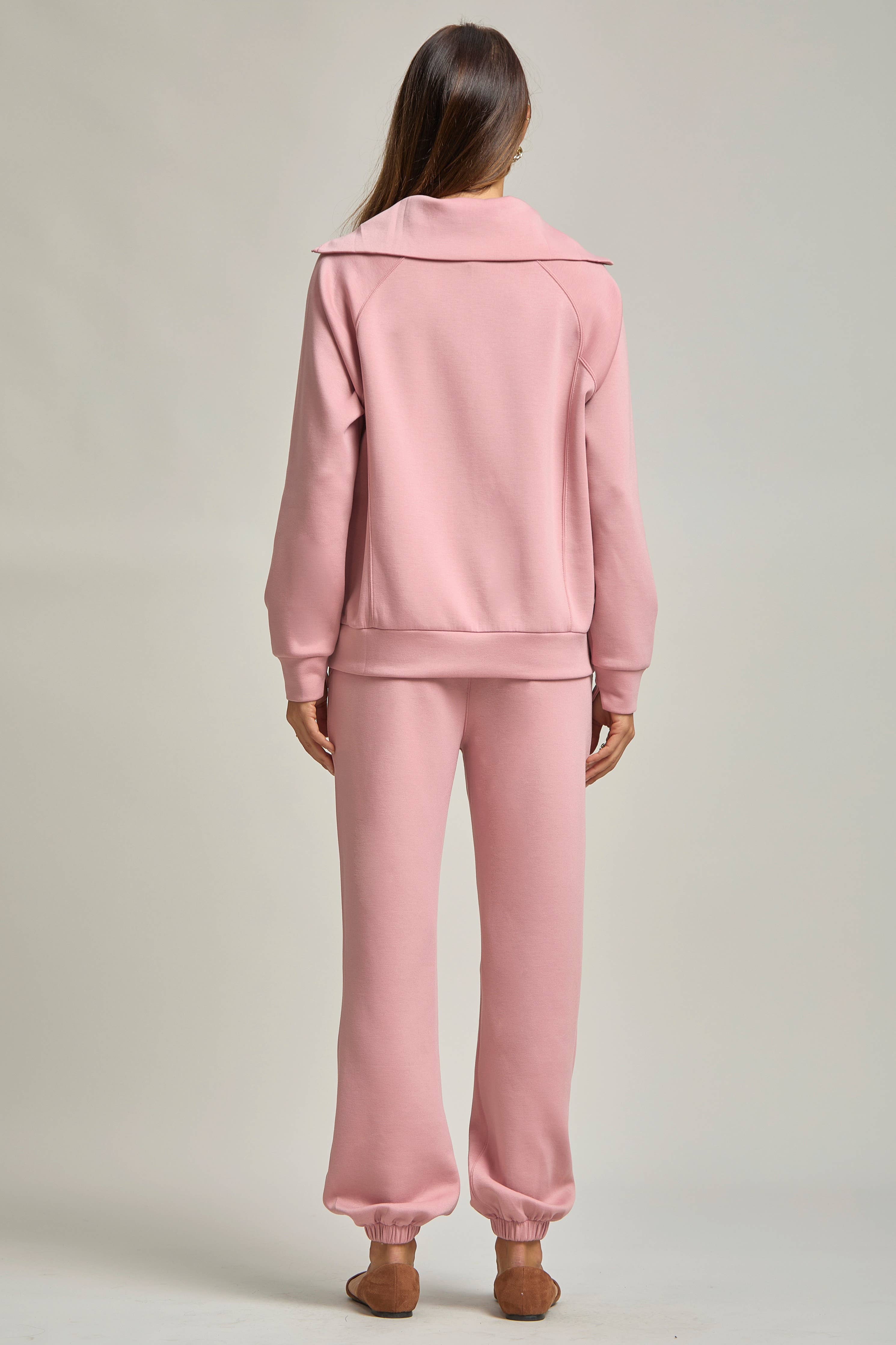 Quarter Zip Pullover + Jogger Modal Travel Set