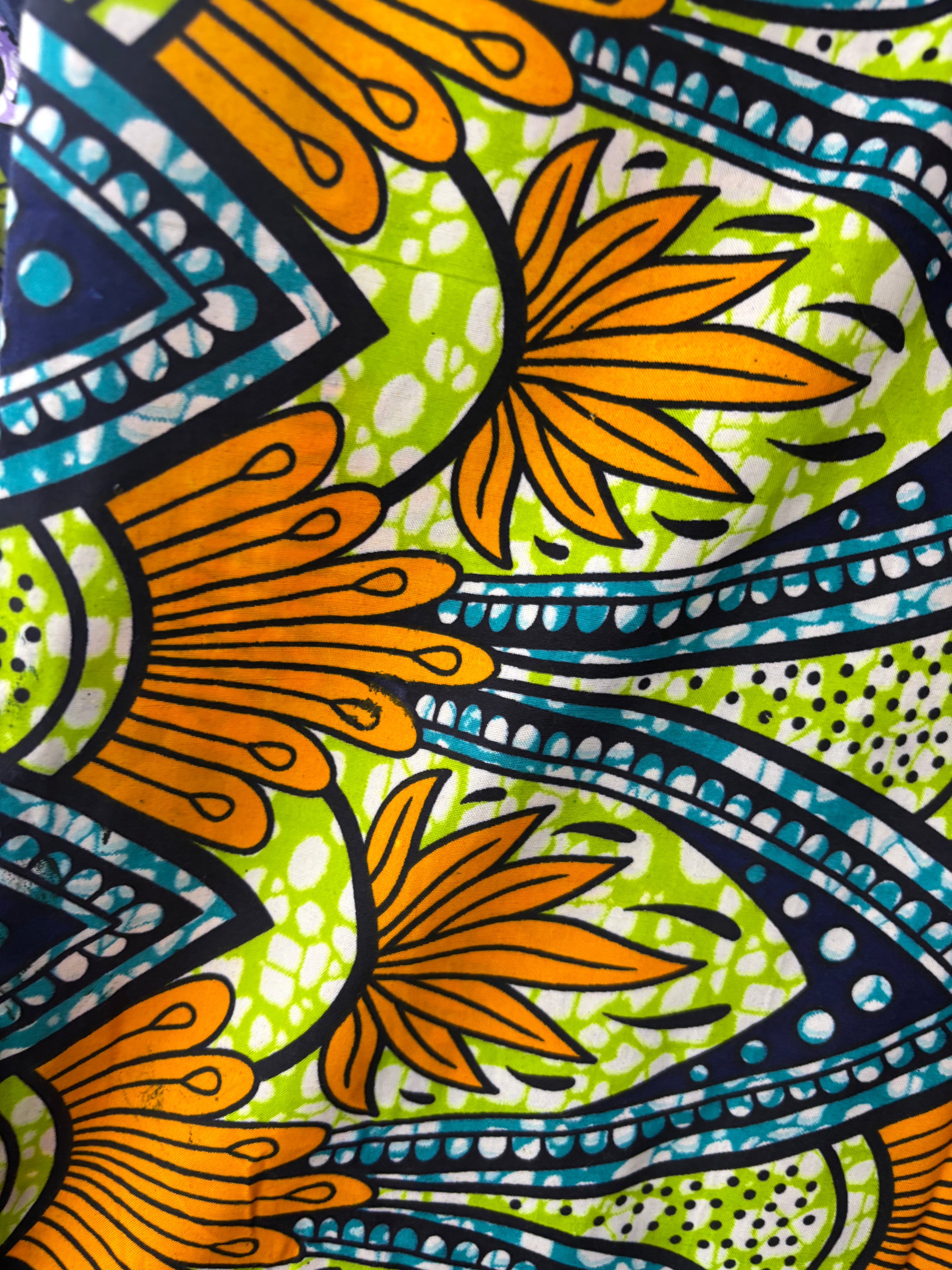 African wrap around dress 2pc